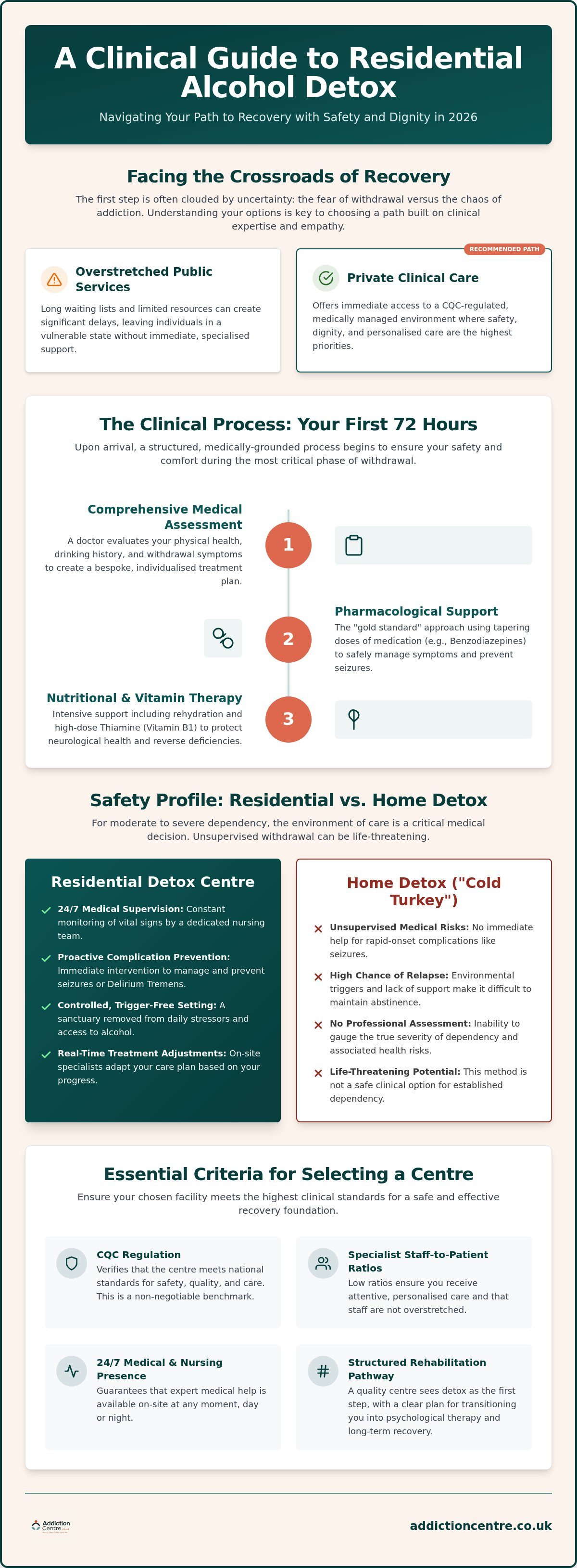 Residential alcohol detox centres UK