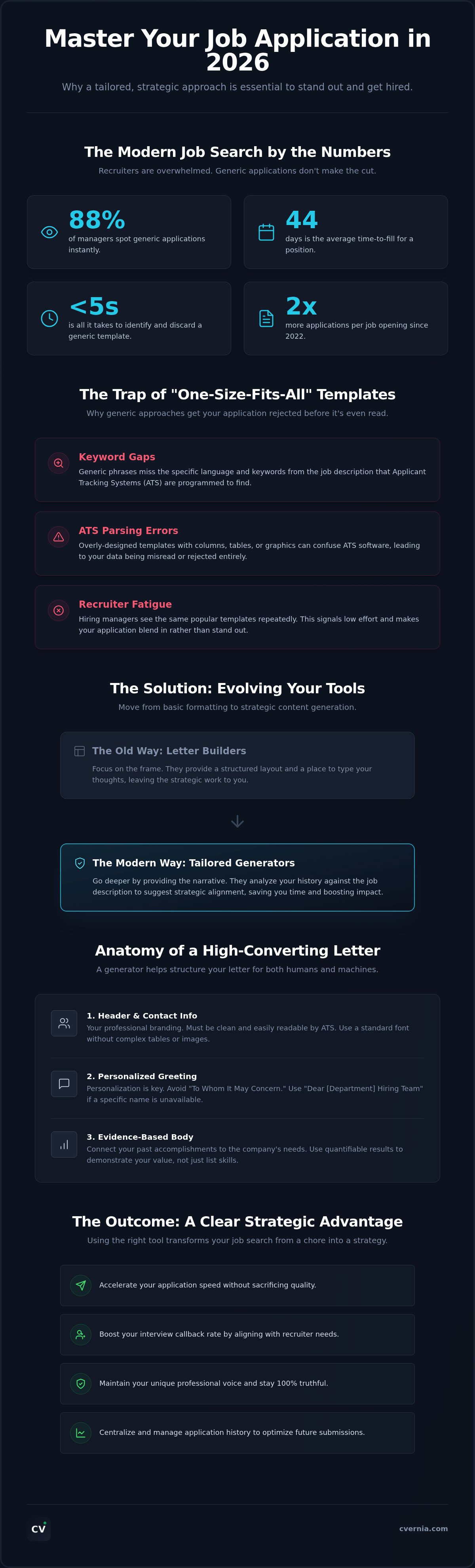 Tailored cover letter generator