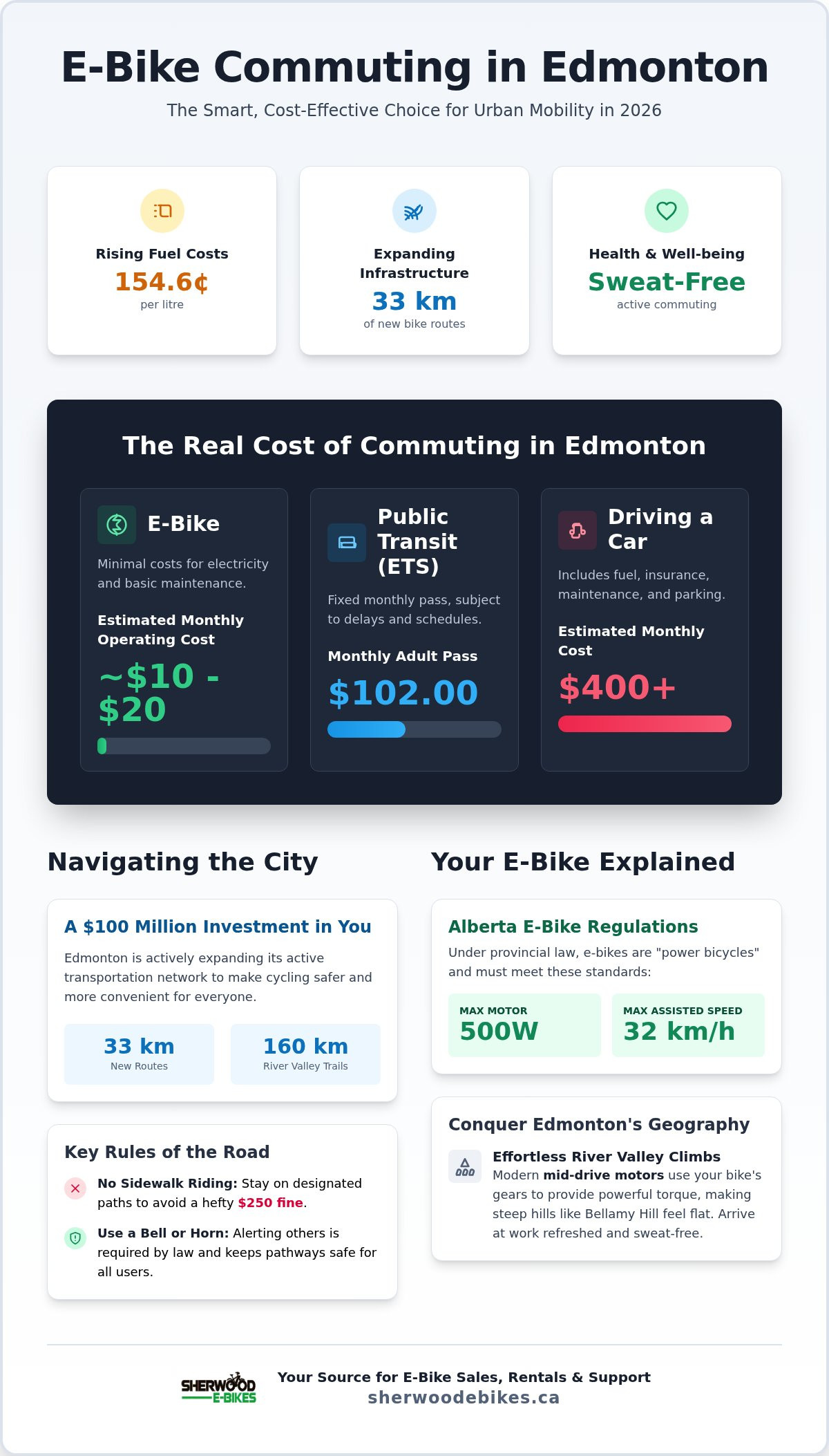 E-bike commuting edmonton