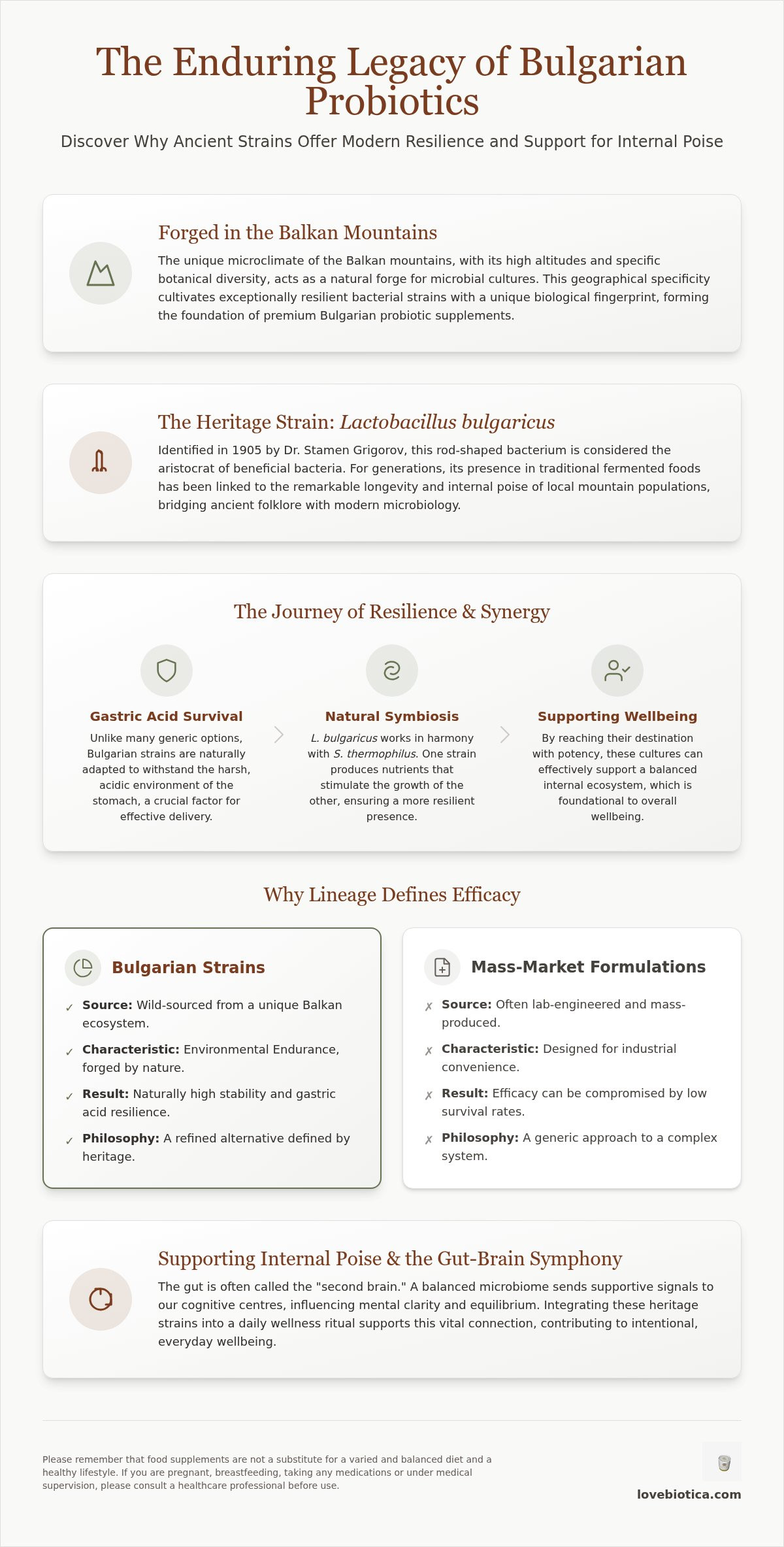 Bulgarian probiotic supplements