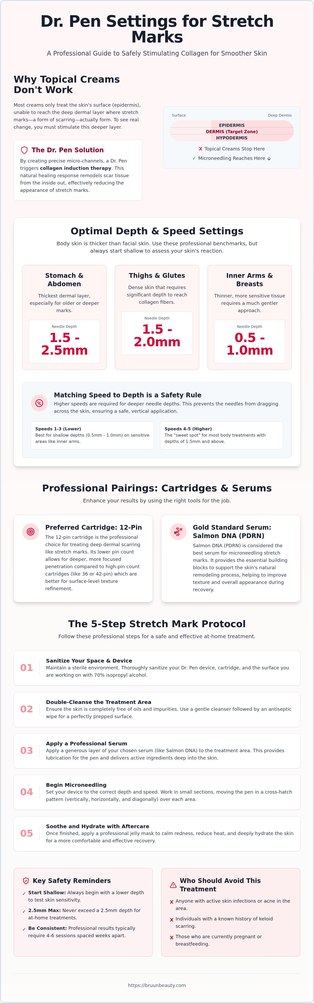 Dr pen settings for stretch marks