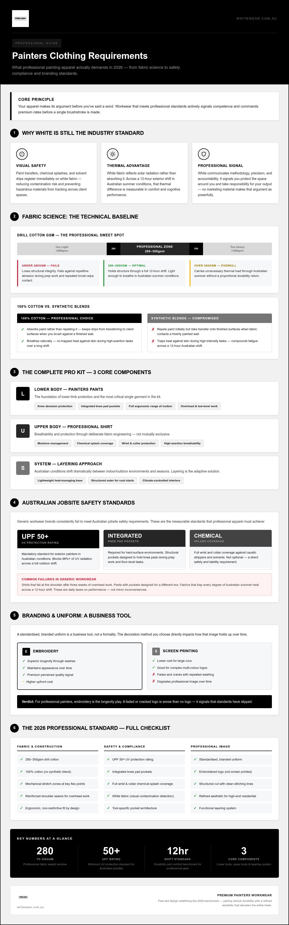Painters clothing requirements