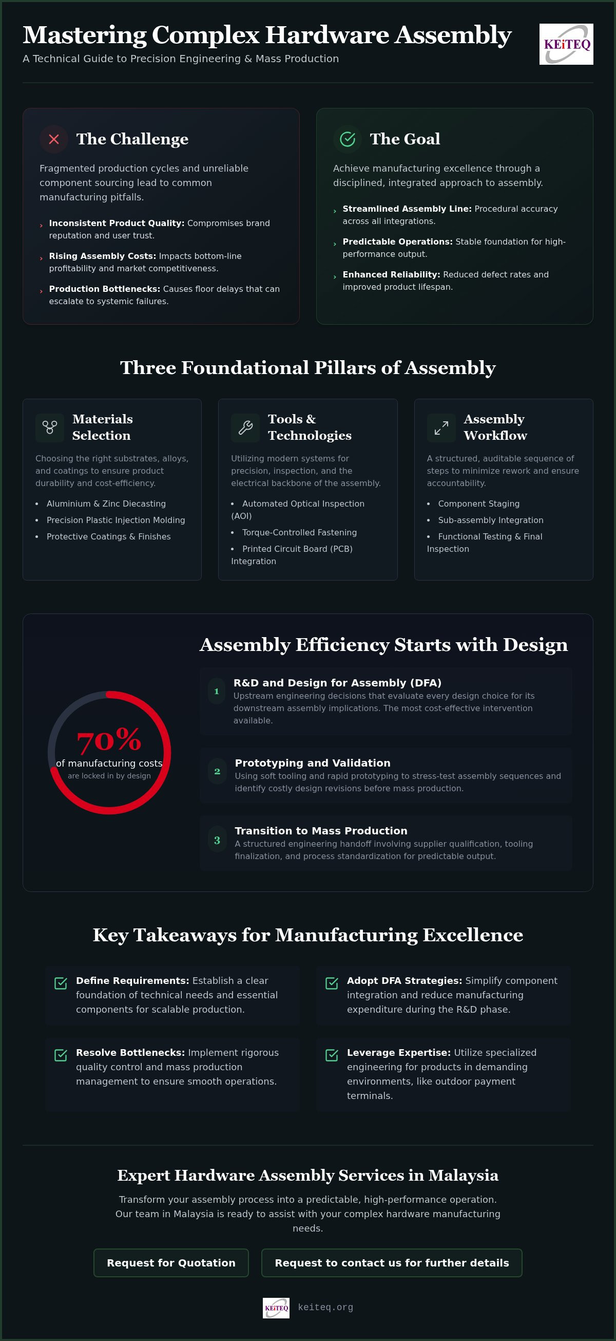 Complex hardware assembly
