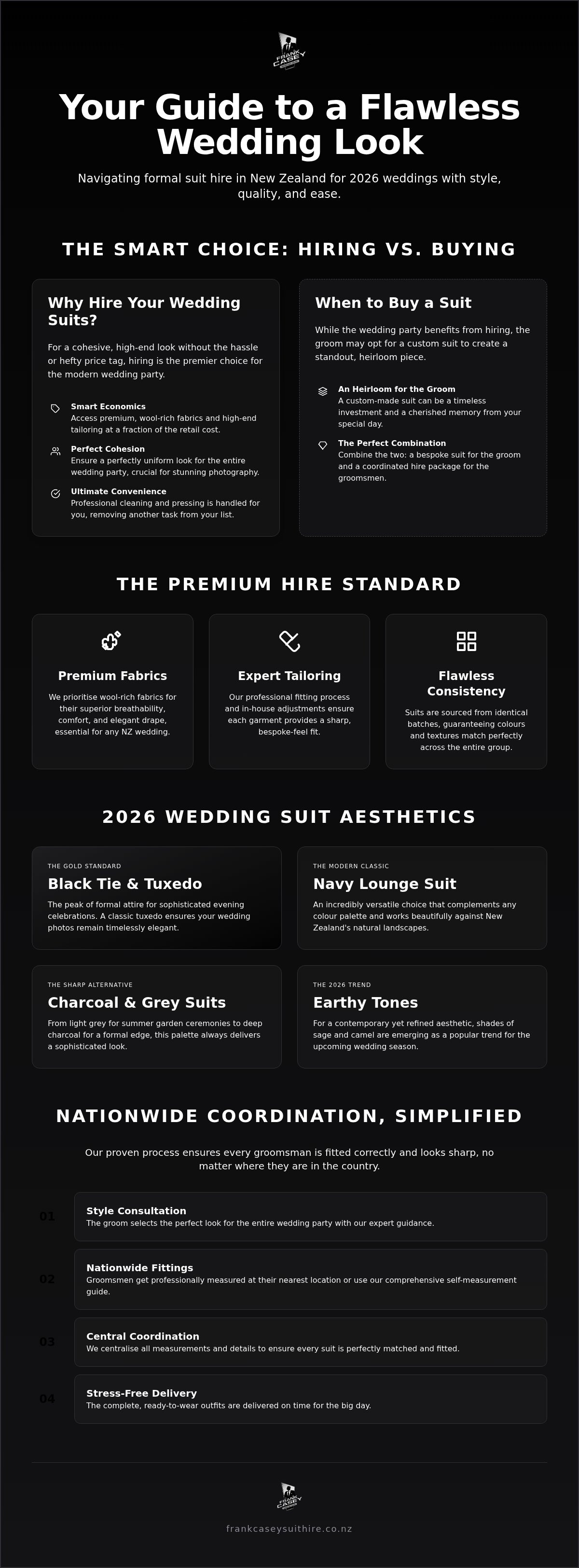 Formal wedding suit hire NZ