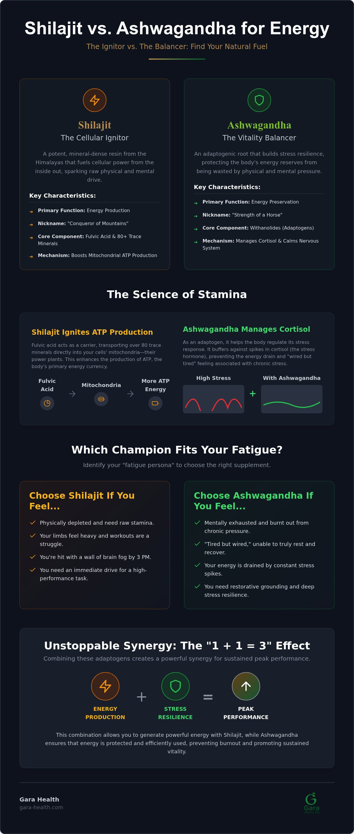 Shilajit vs ashwagandha for energy