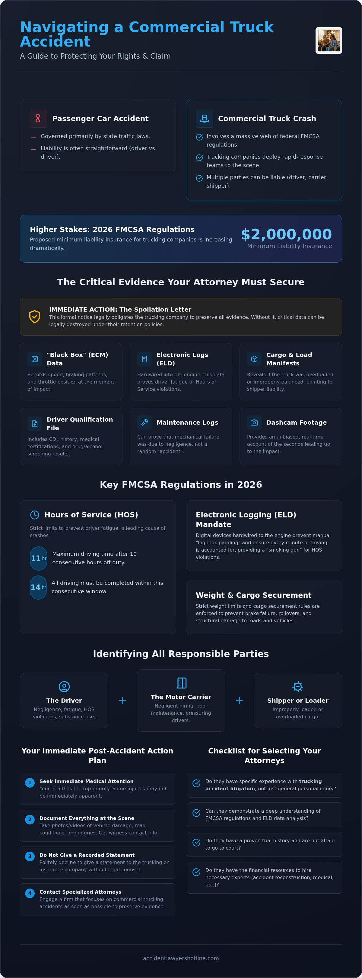The 2026 Essential Checklist for Hiring Trucking Accident Attorneys