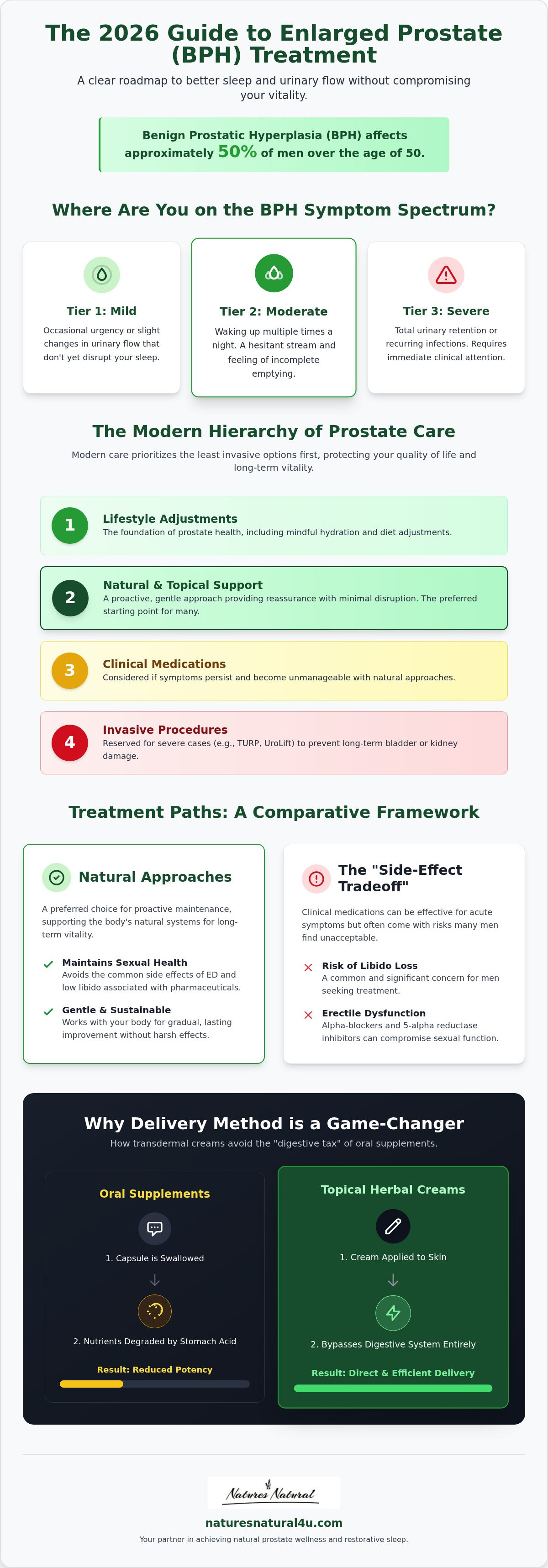What is the best treatment for enlarged prostate
