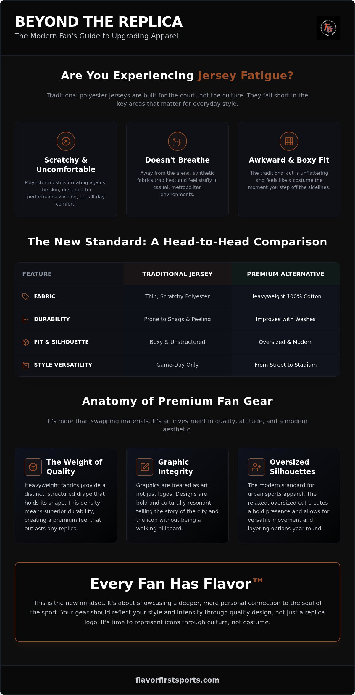 Alternatives to player jerseys