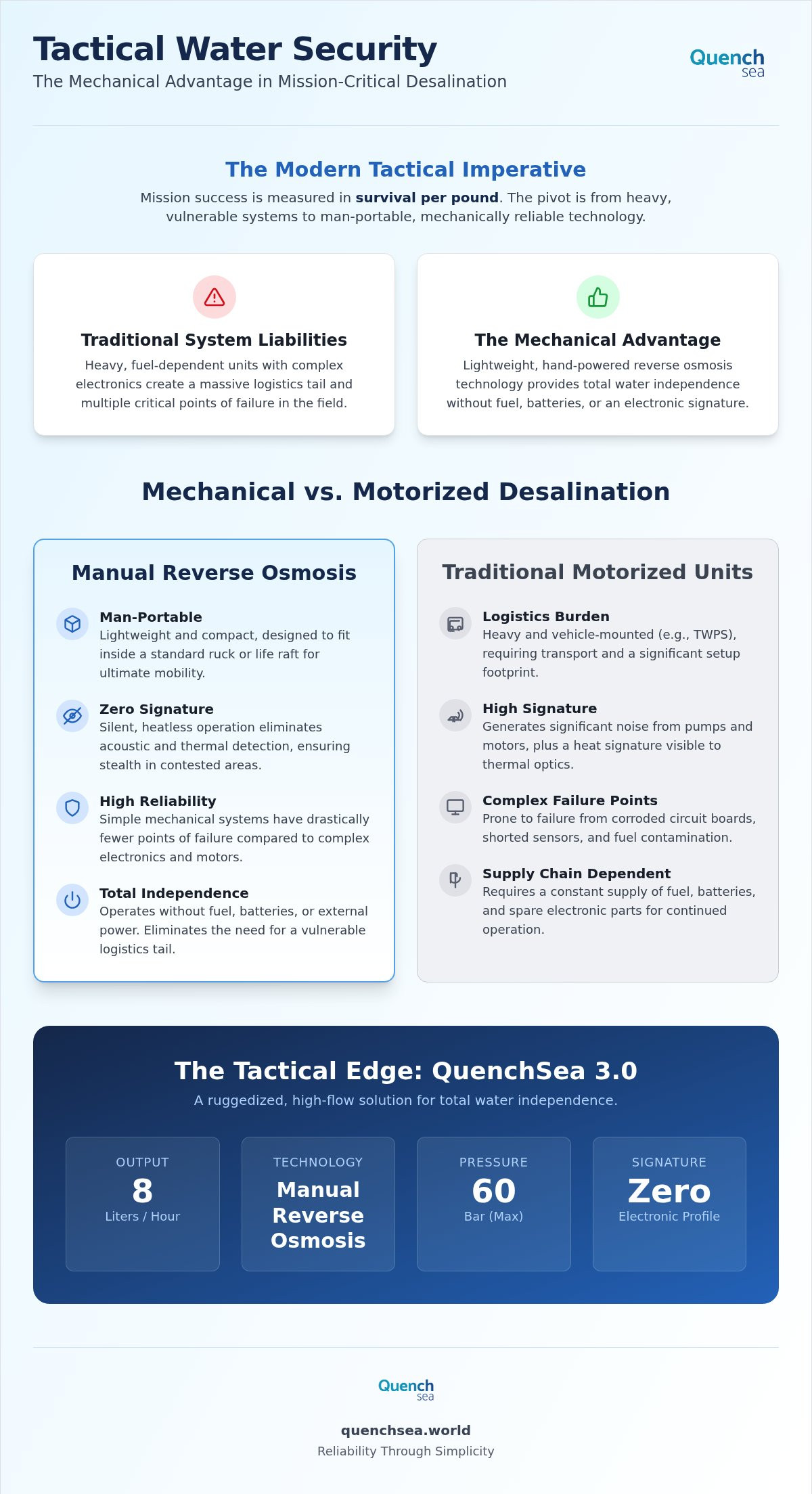 Tactical water desalination