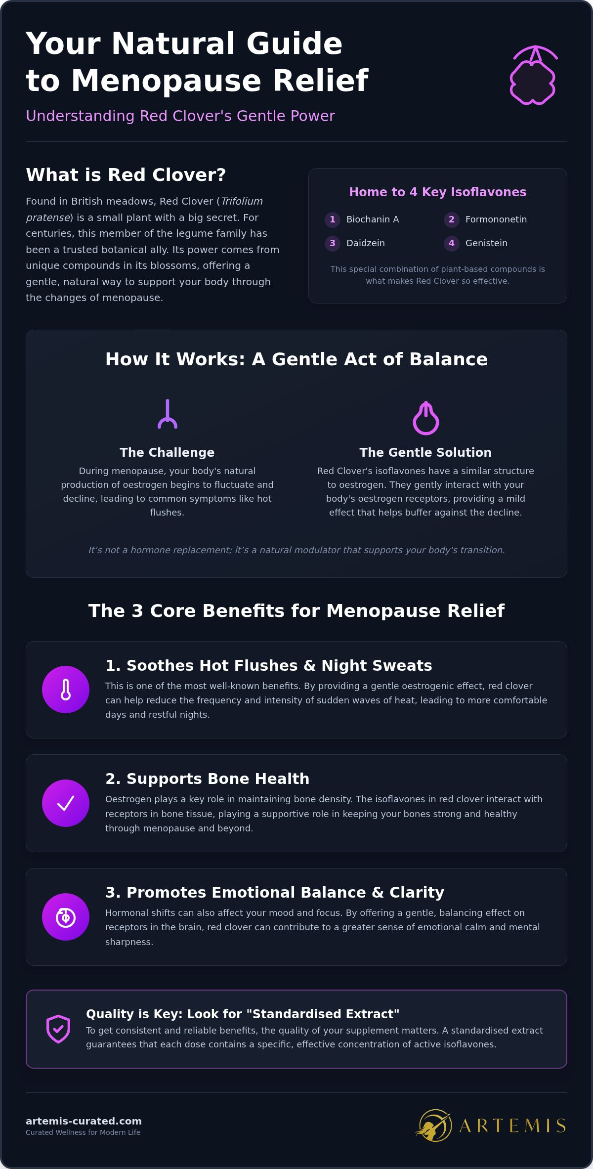 Benefits of Black Cohosh for menopause