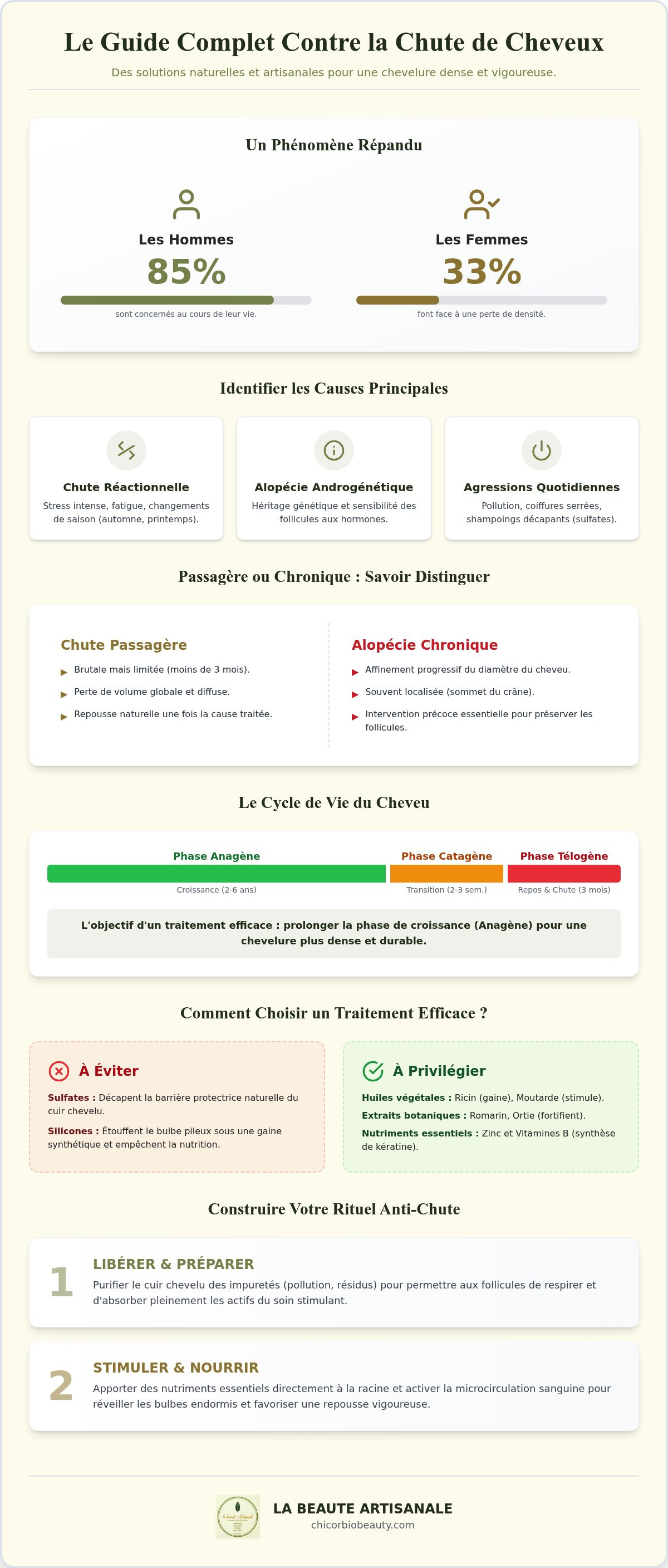 Traitement efficace pour la chute de cheveux