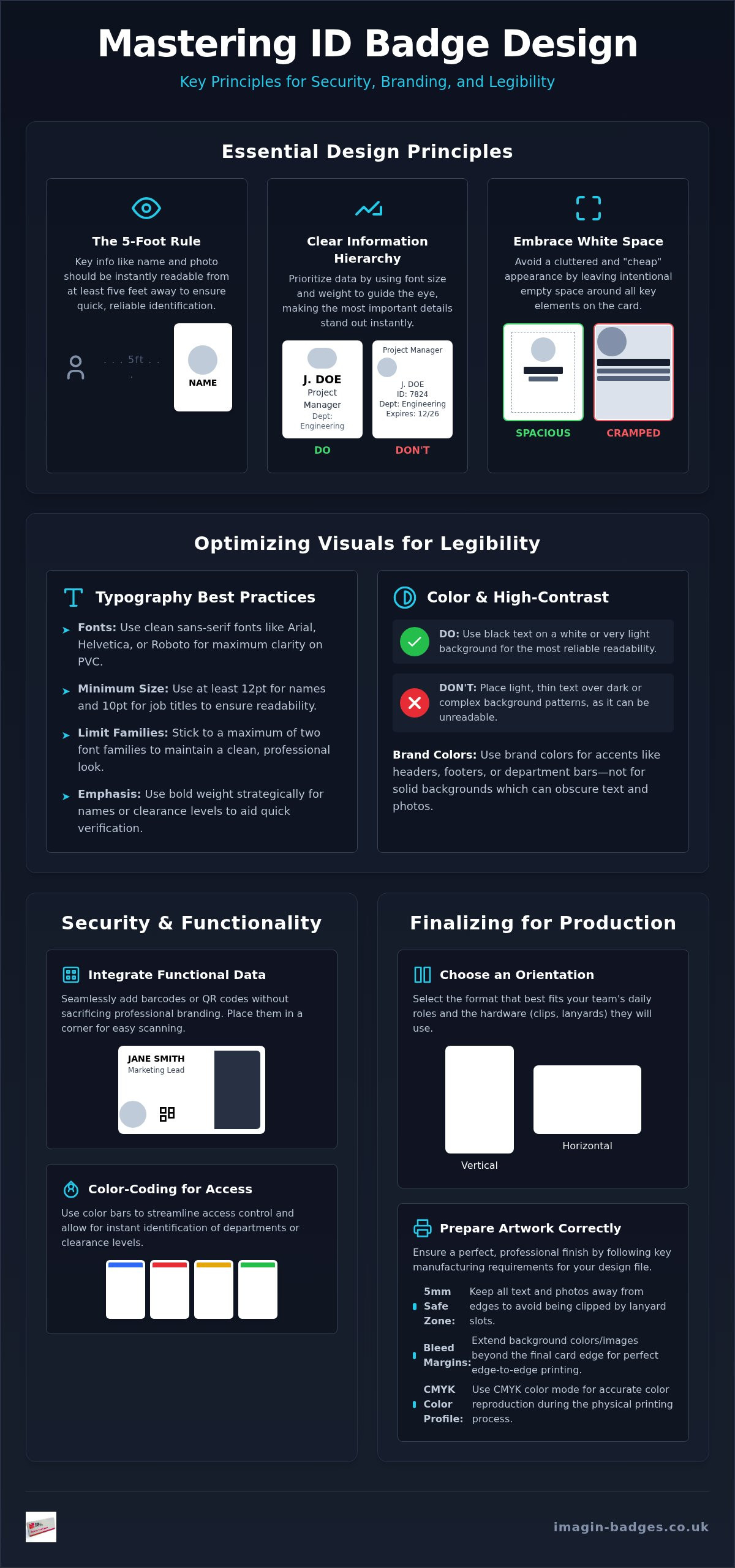 Id badge design tips