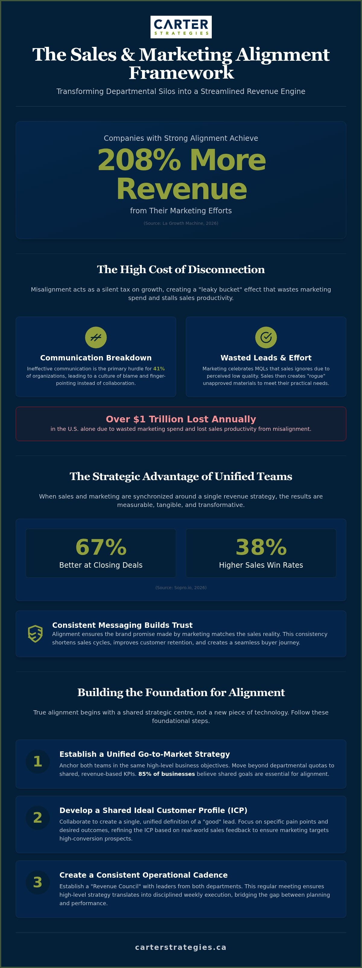 Sales and marketing alignment framework