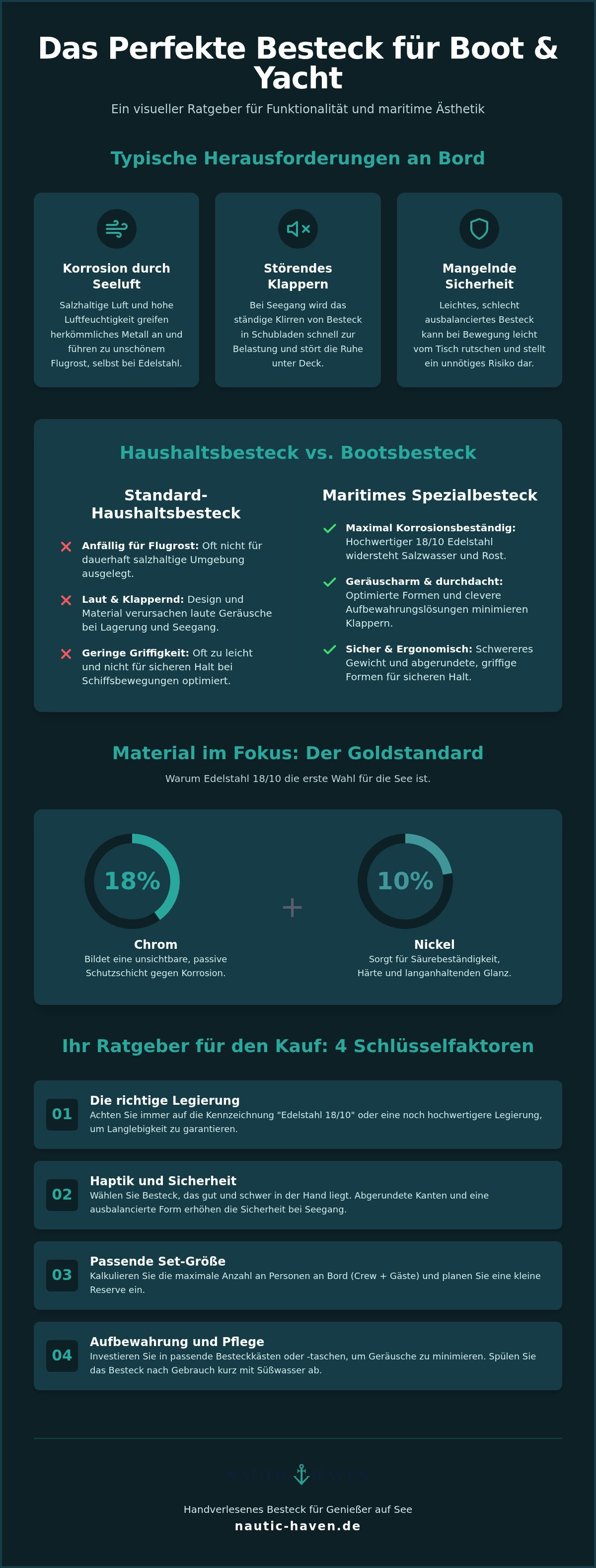 Besteck für boot