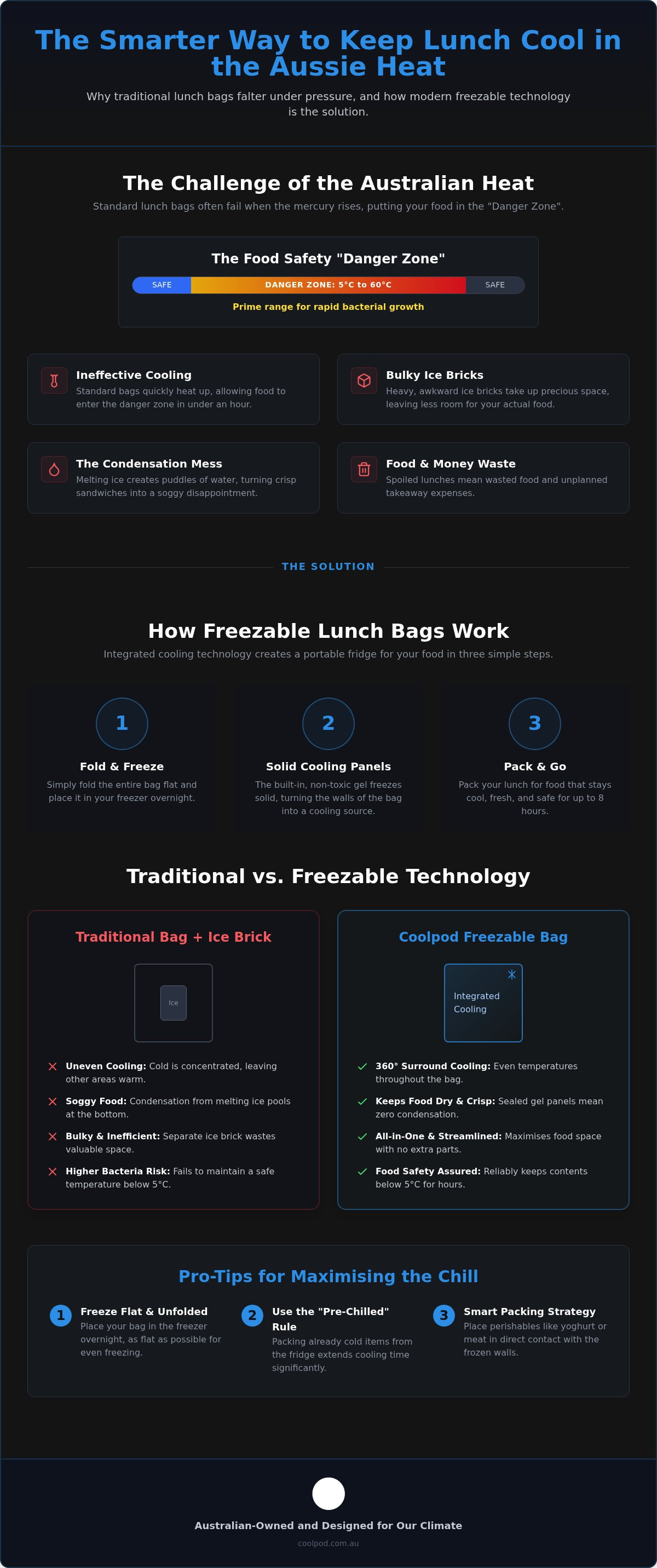 Freezable lunch bag