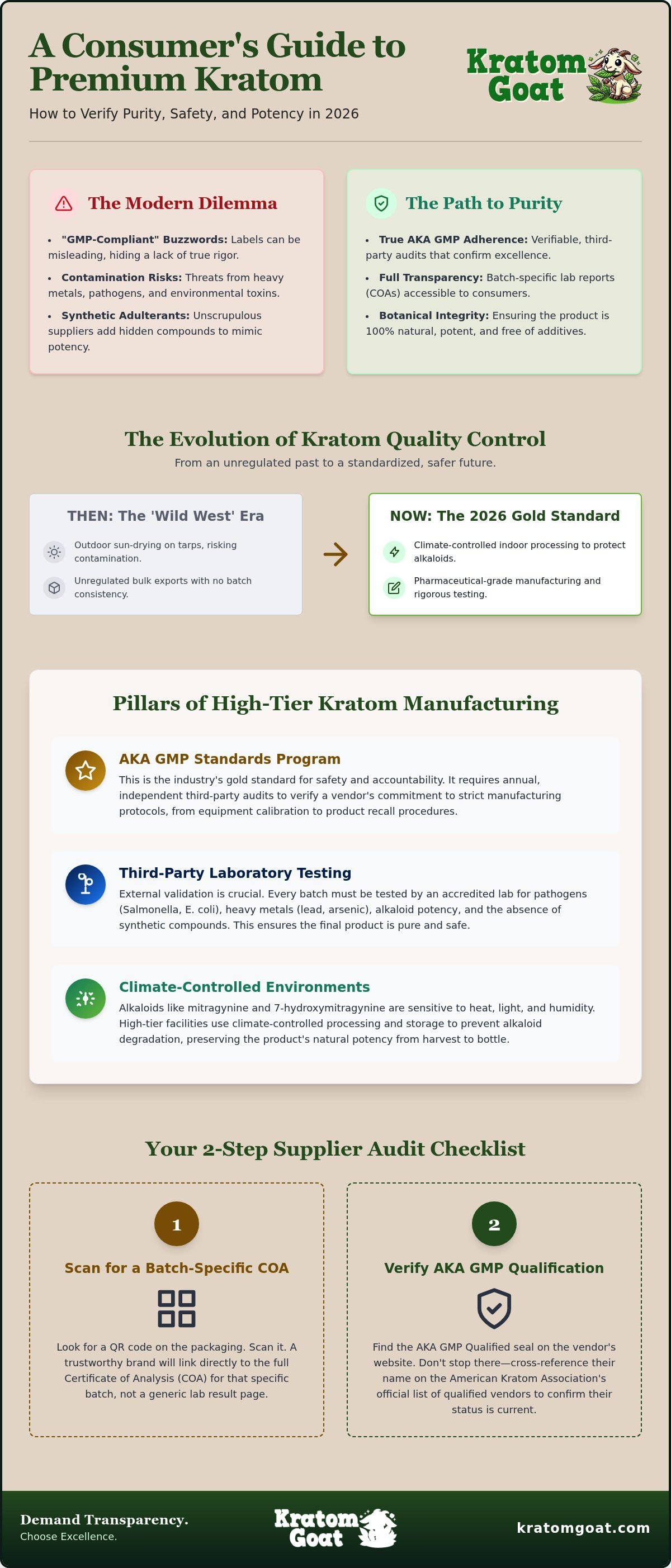Kratom sourcing standards