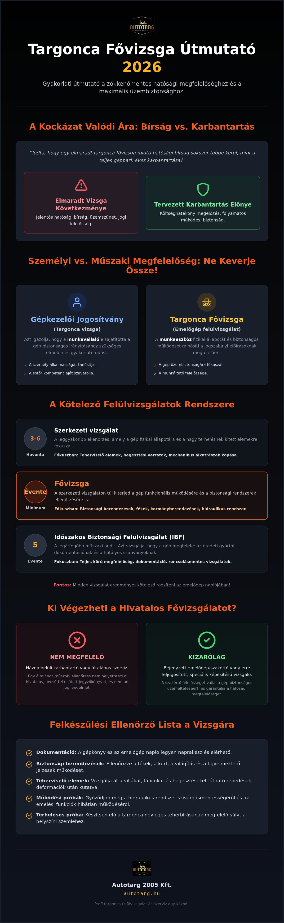 Targonca fővizsga