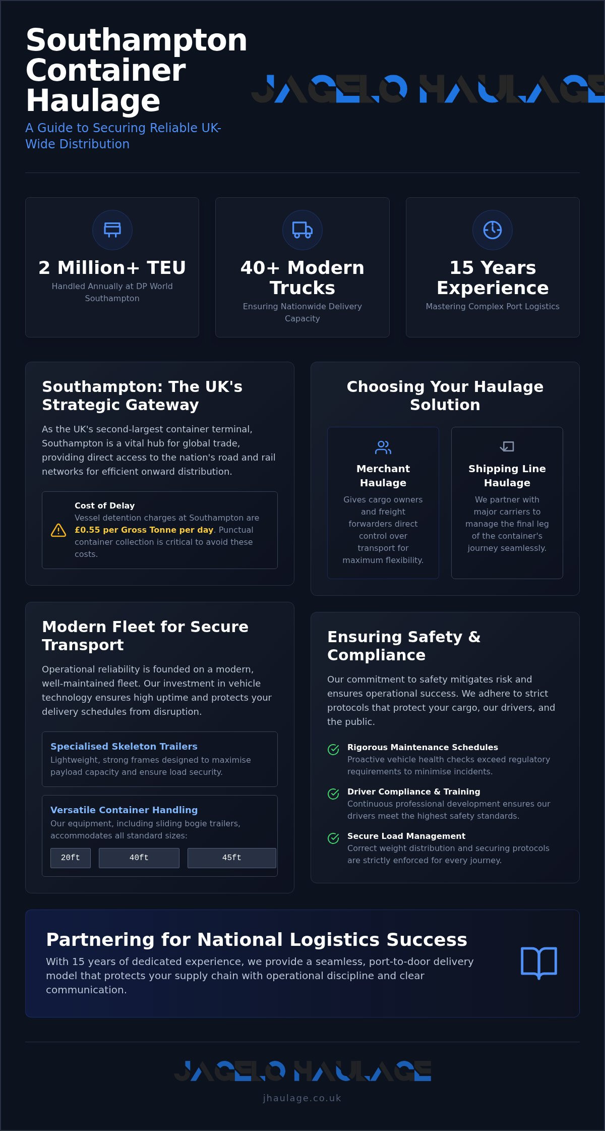 Southampton container haulage
