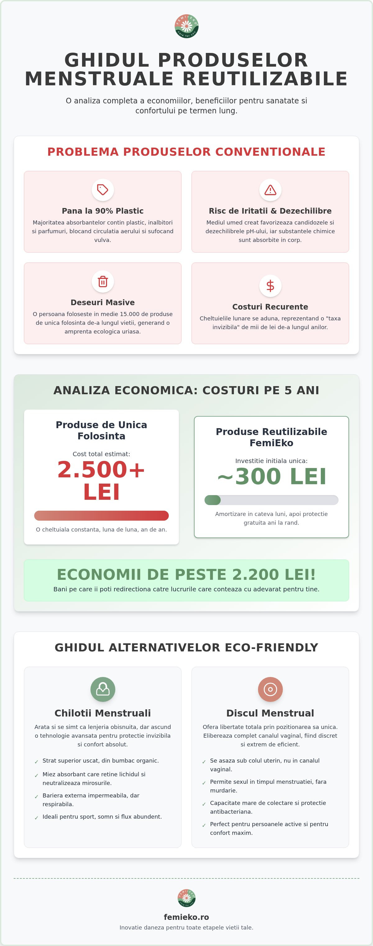 Economii produse menstruale reutilizabile