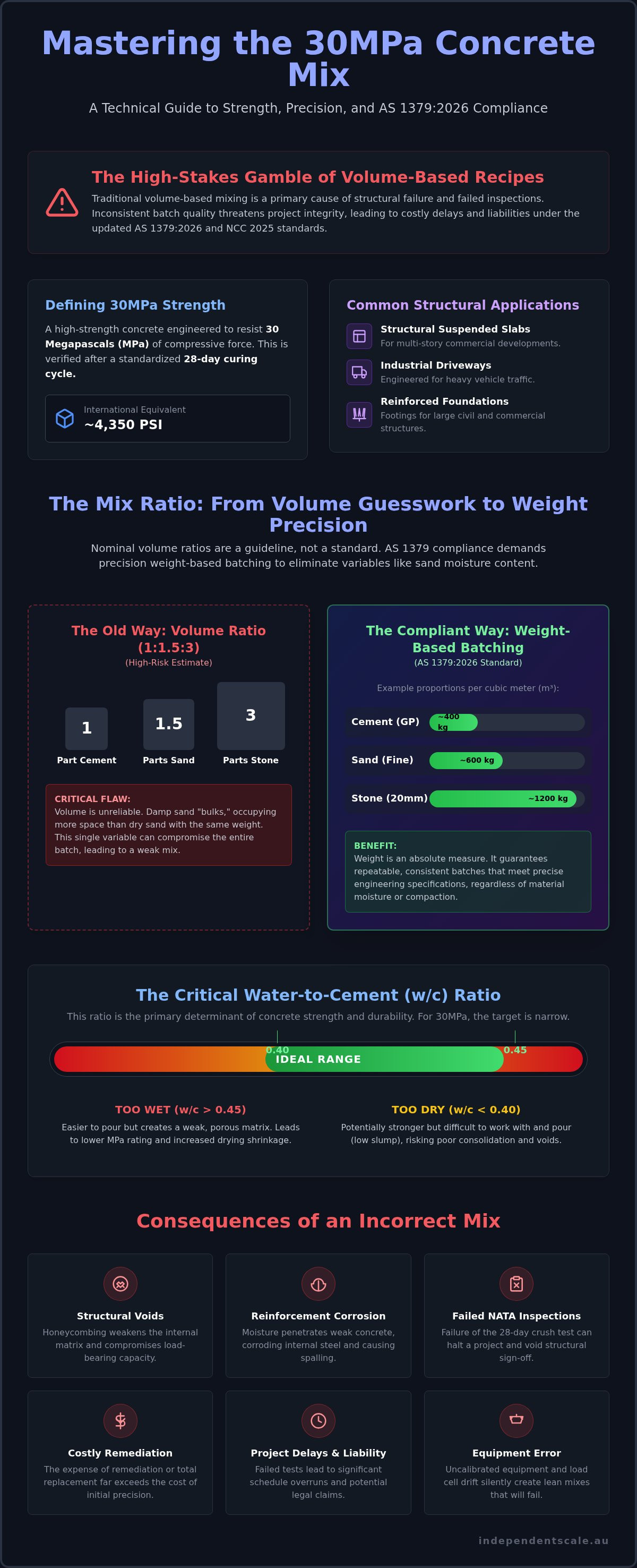 30mpa mix ratio