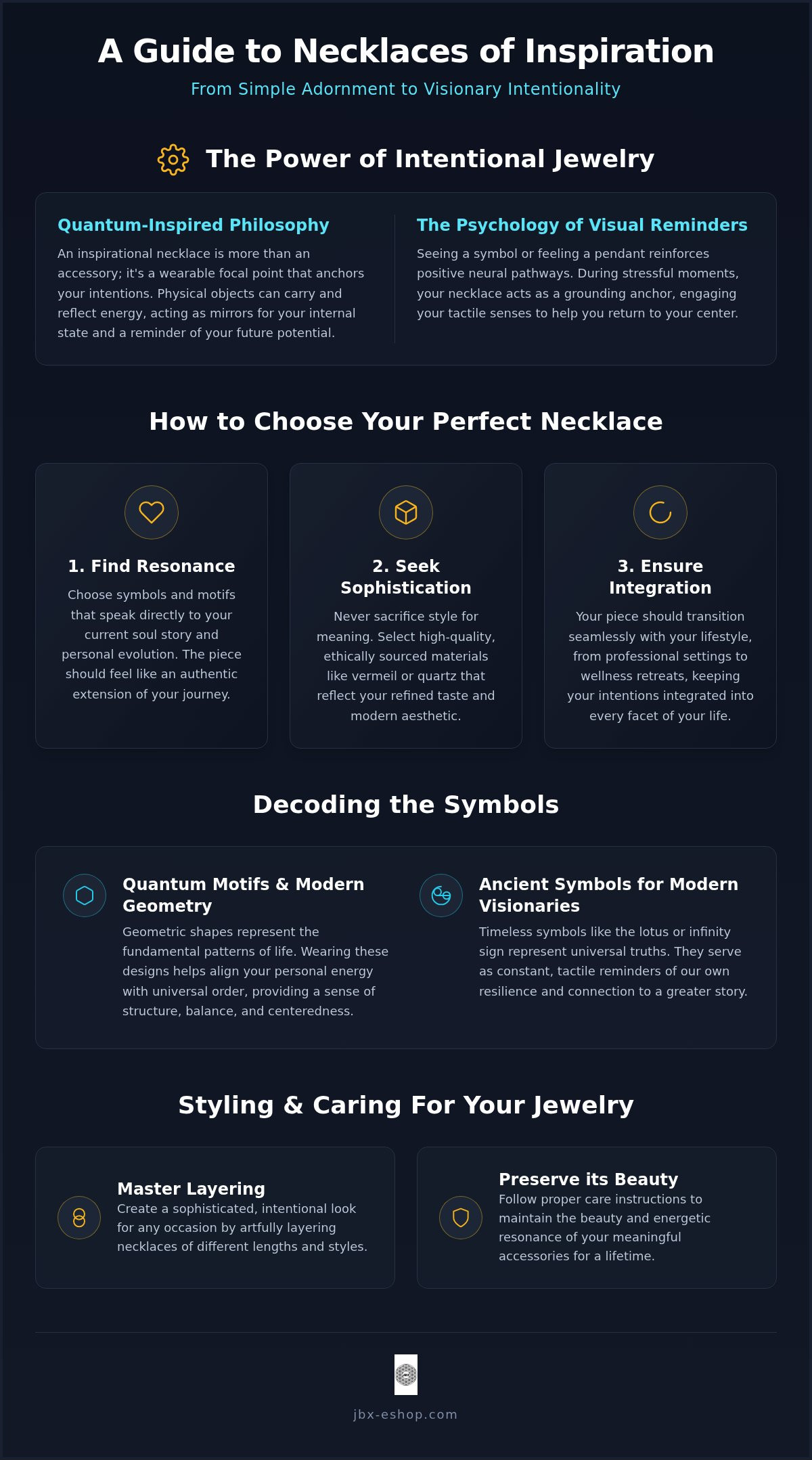 Necklaces of inspiration