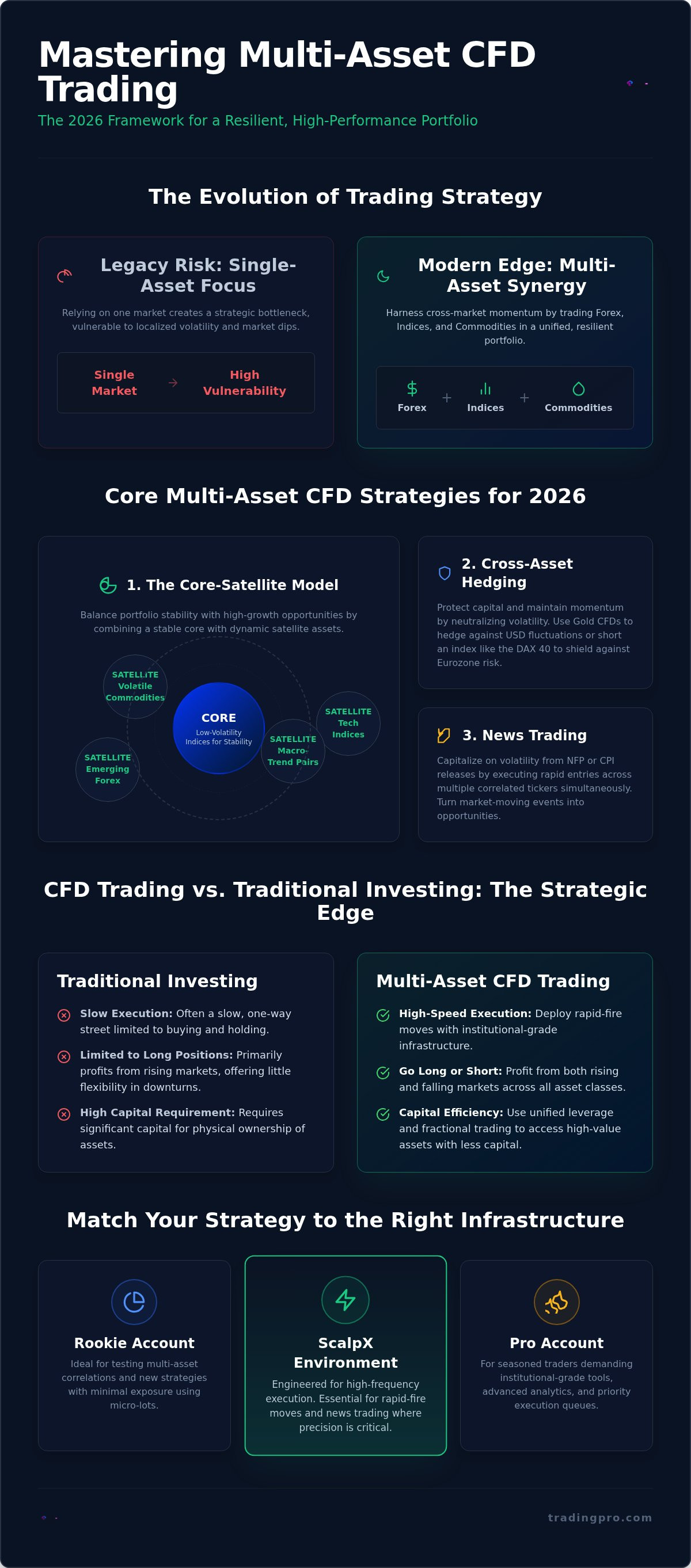 Multi-asset CFD trading strategies
