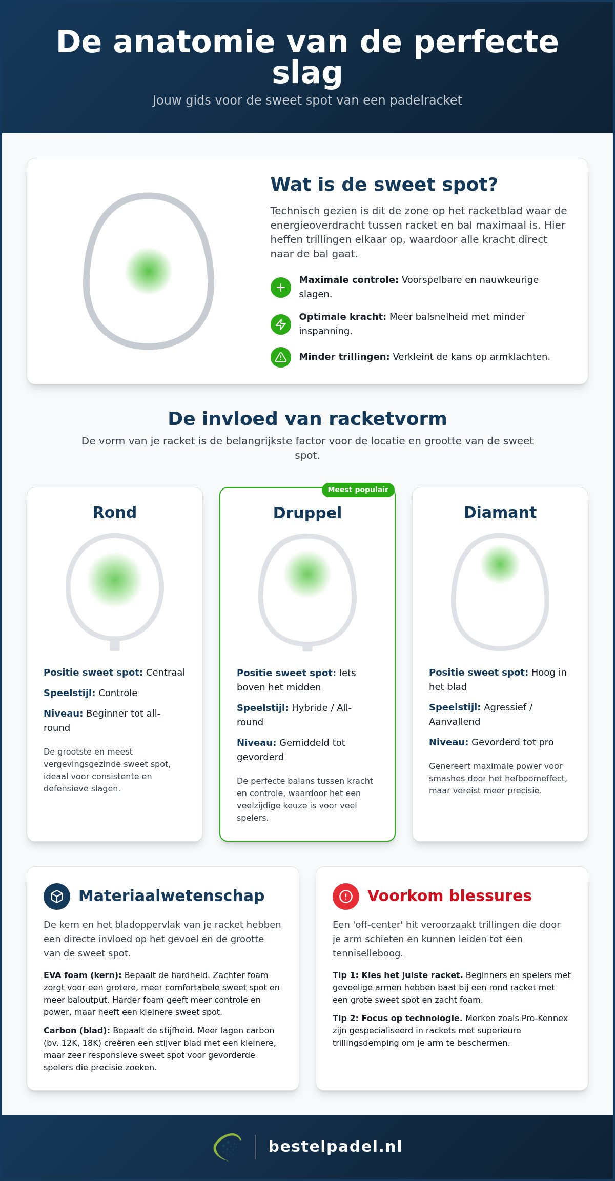 Sweet spot padelracket