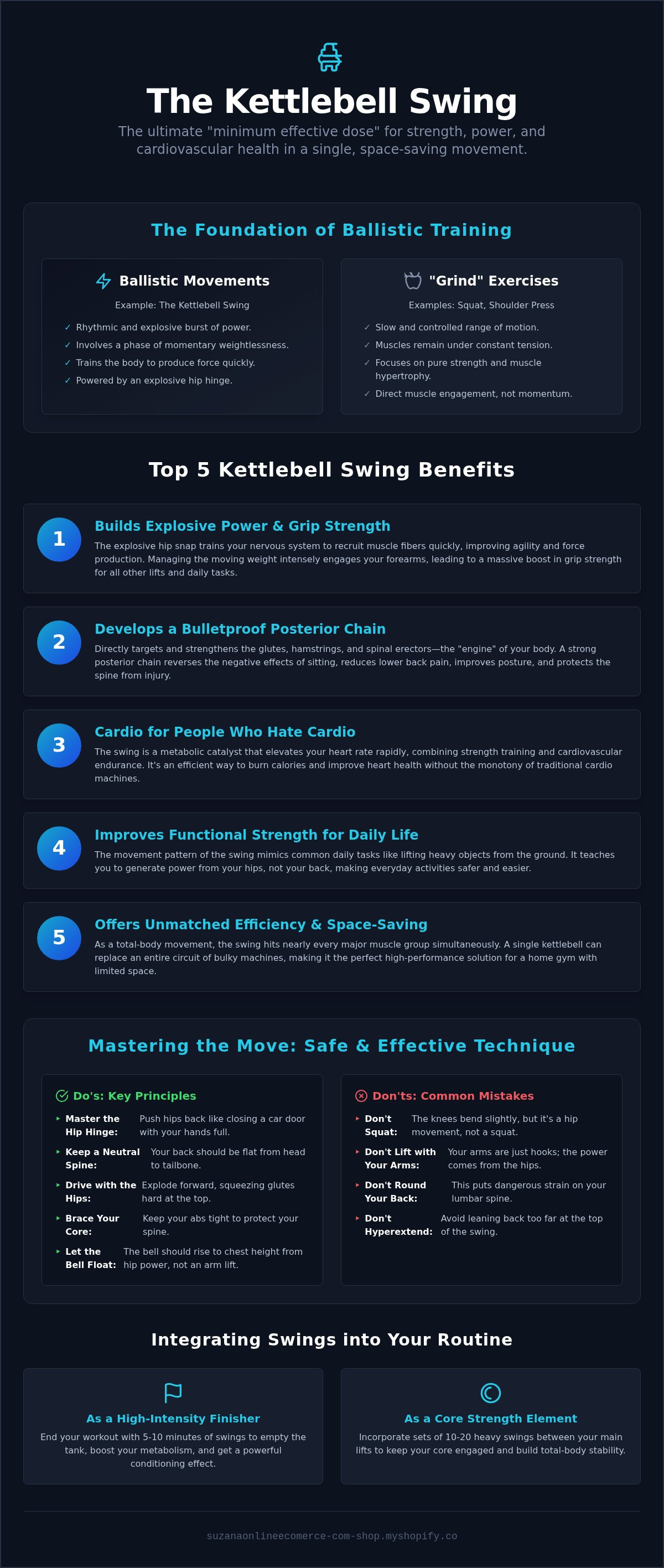 Kettlebell swing benefits
