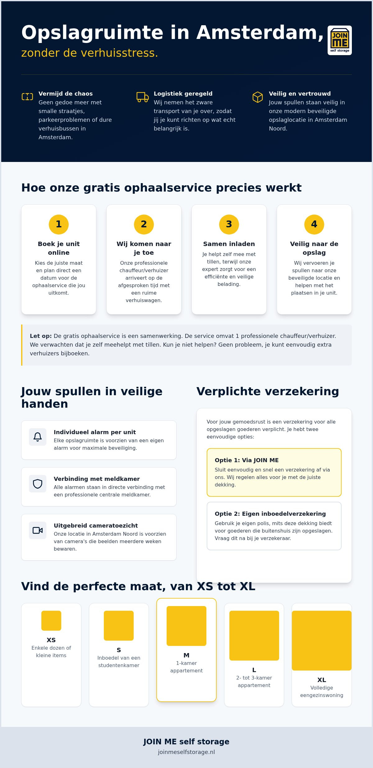 Opslagruimte met ophaalservice Amsterdam