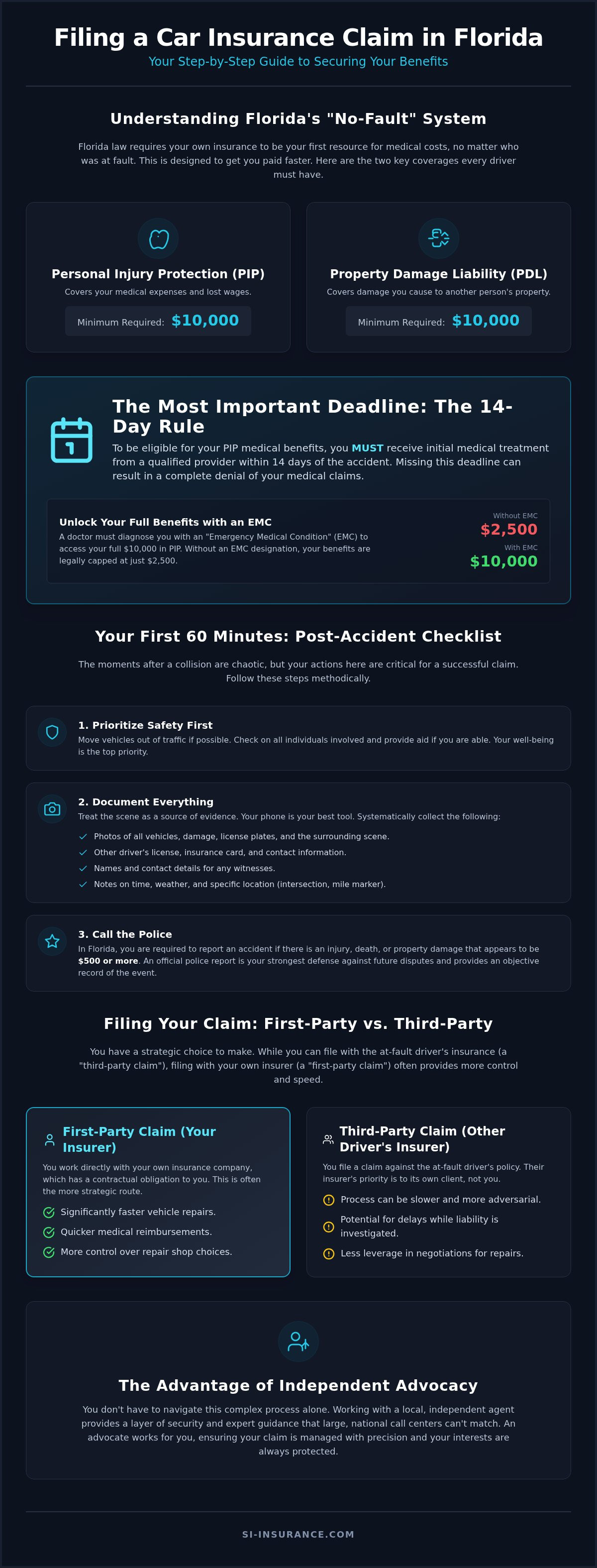 How to file a car insurance claim in florida
