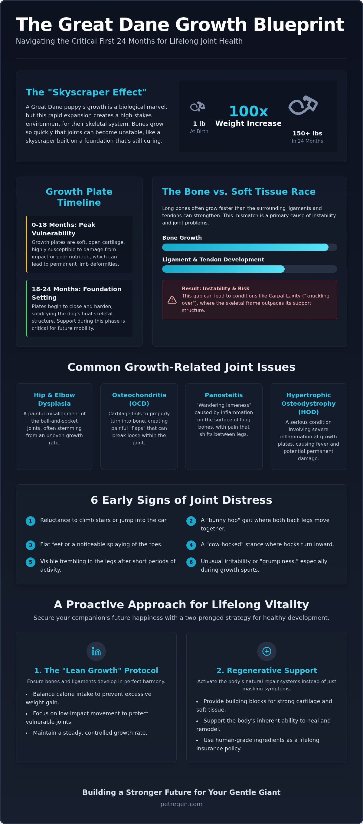 Great dane joint support for growth