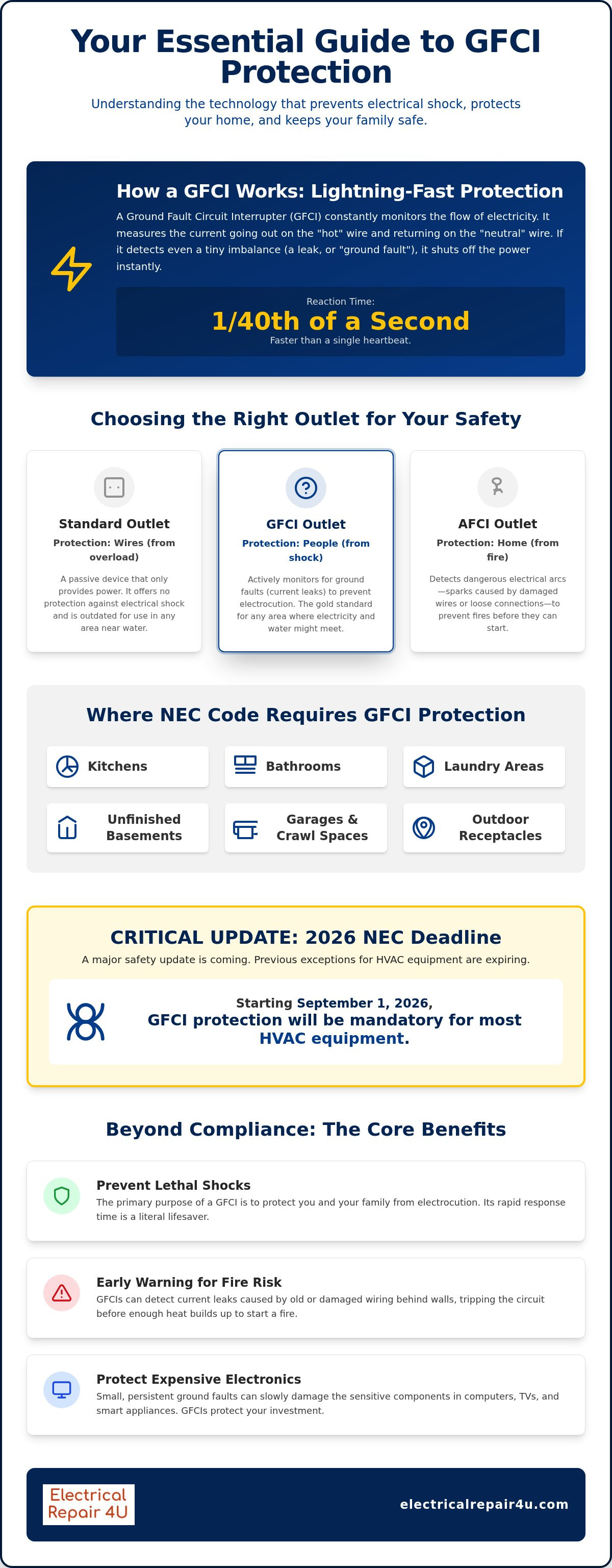 GFCI outlet installation