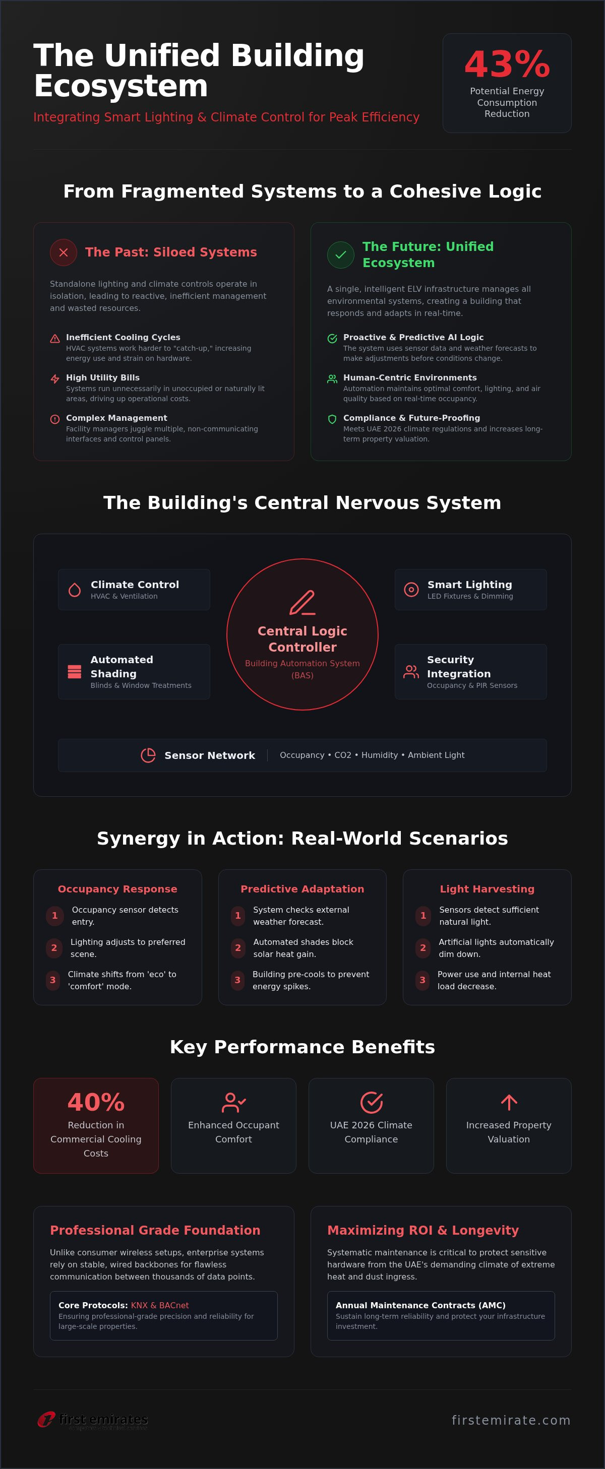 Smart lighting and climate control
