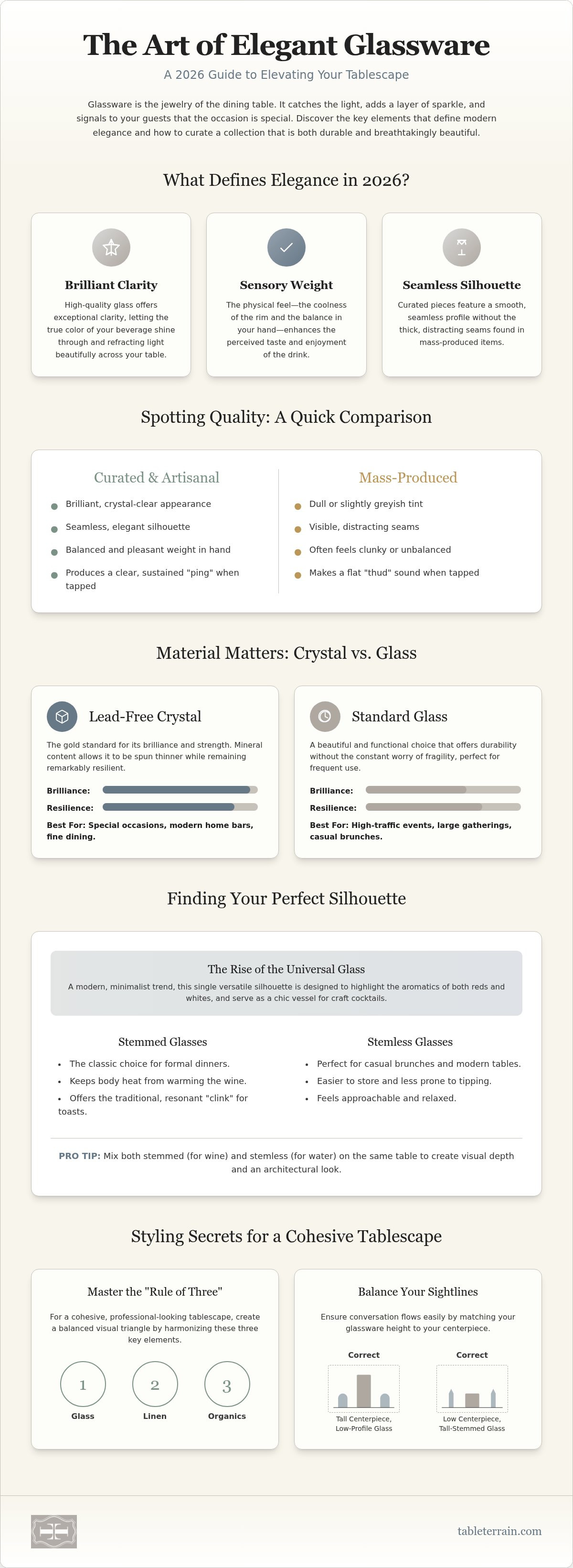 Elegant glassware