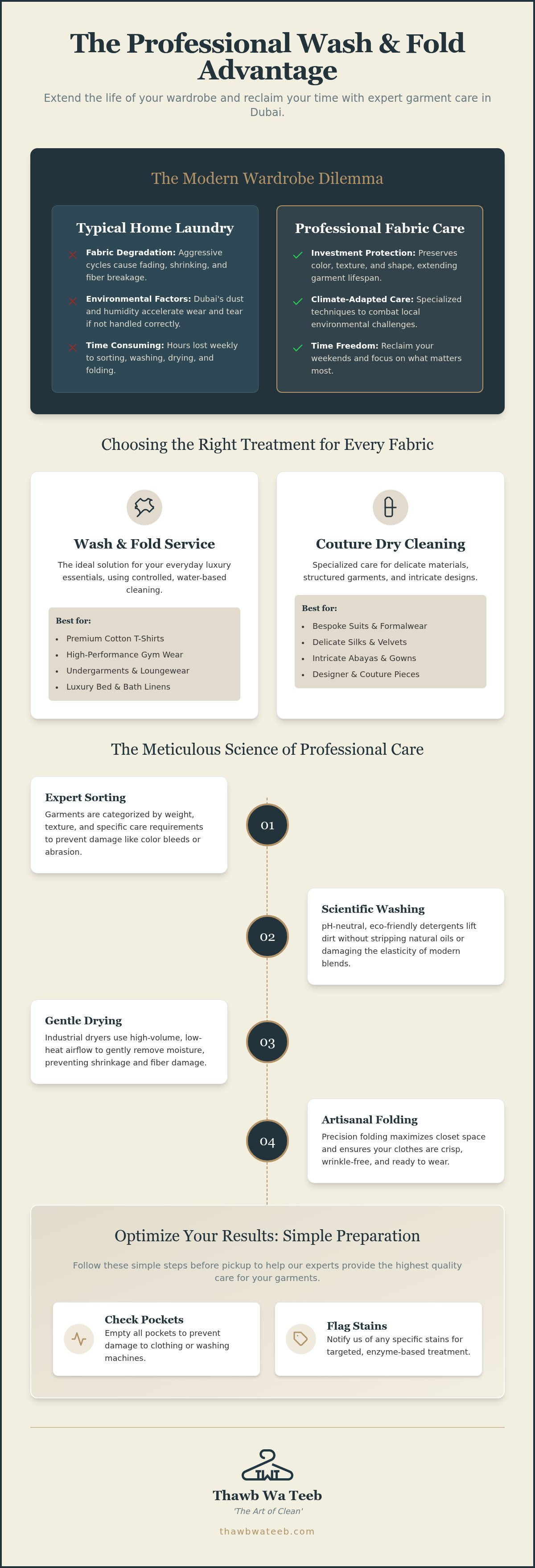 Wash and fold service Dubai