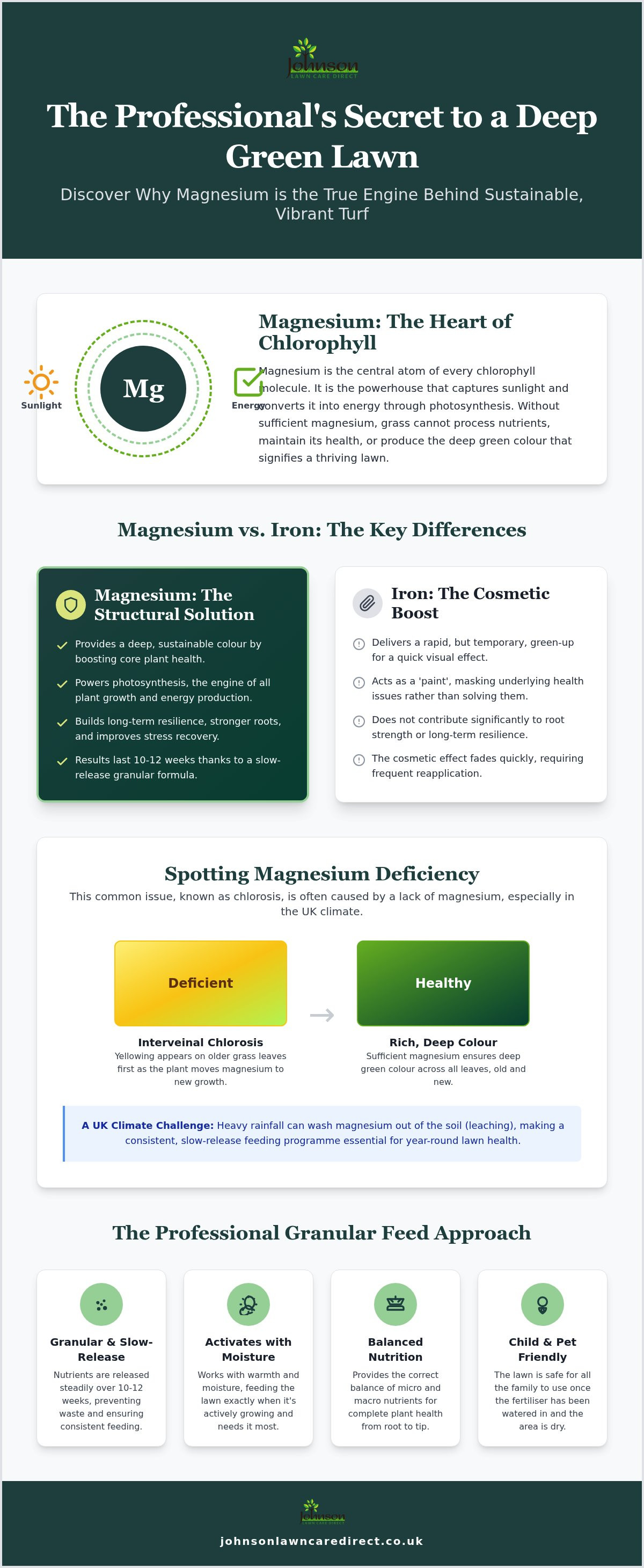 Magnesium for grass greening