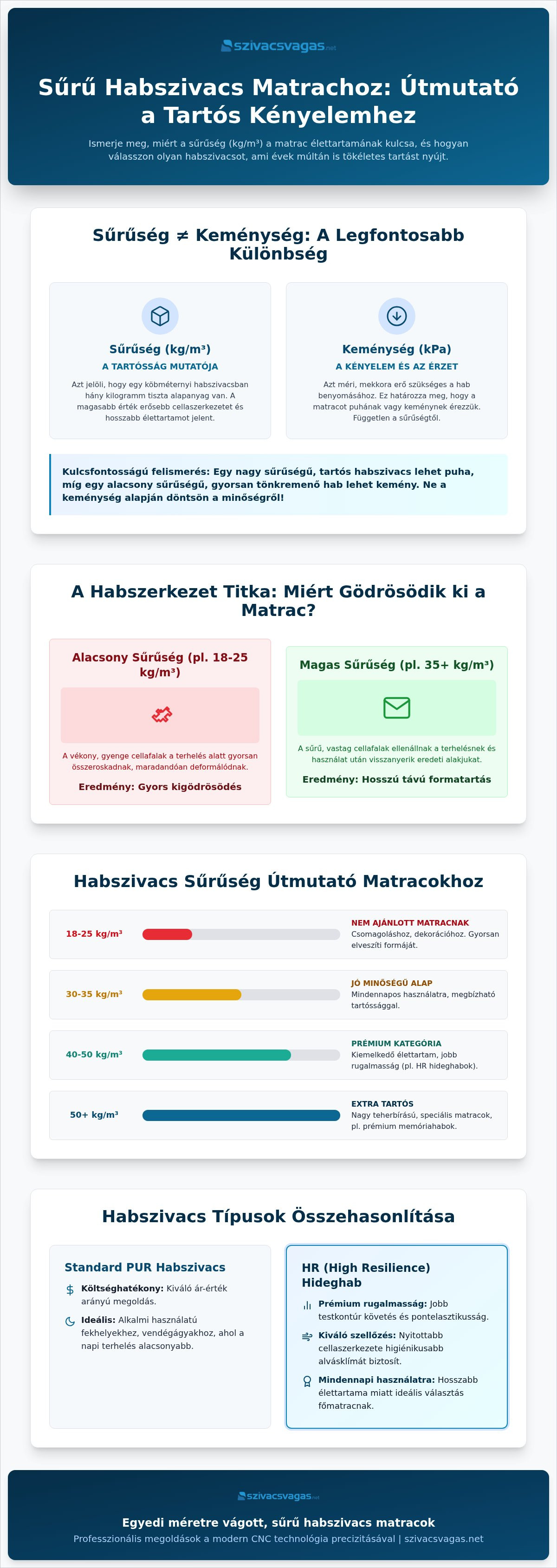 Sűrű habszivacs matrachoz