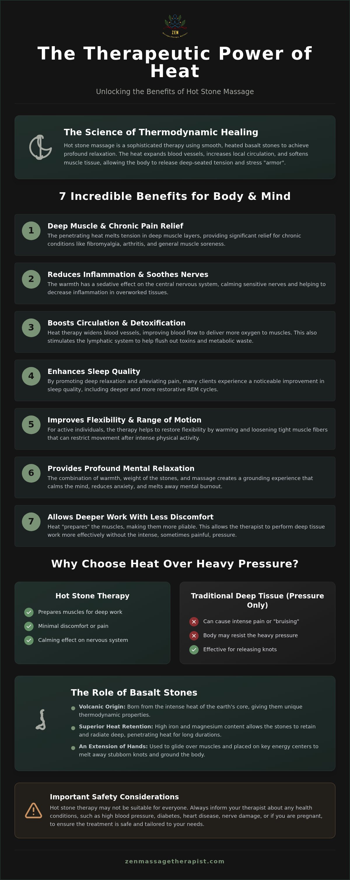 Hot stone massage benefits