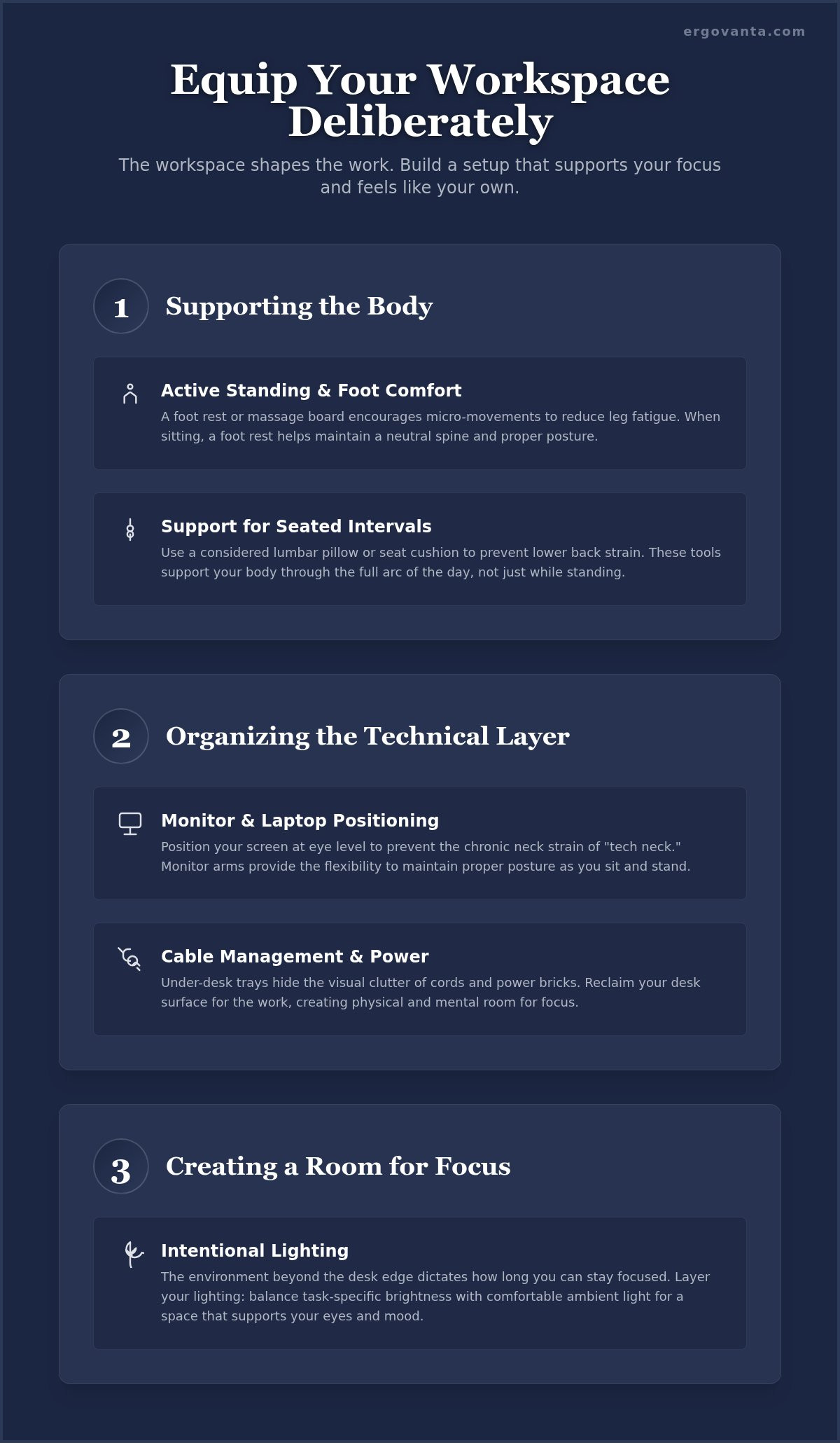 Ergonomic desk accessories