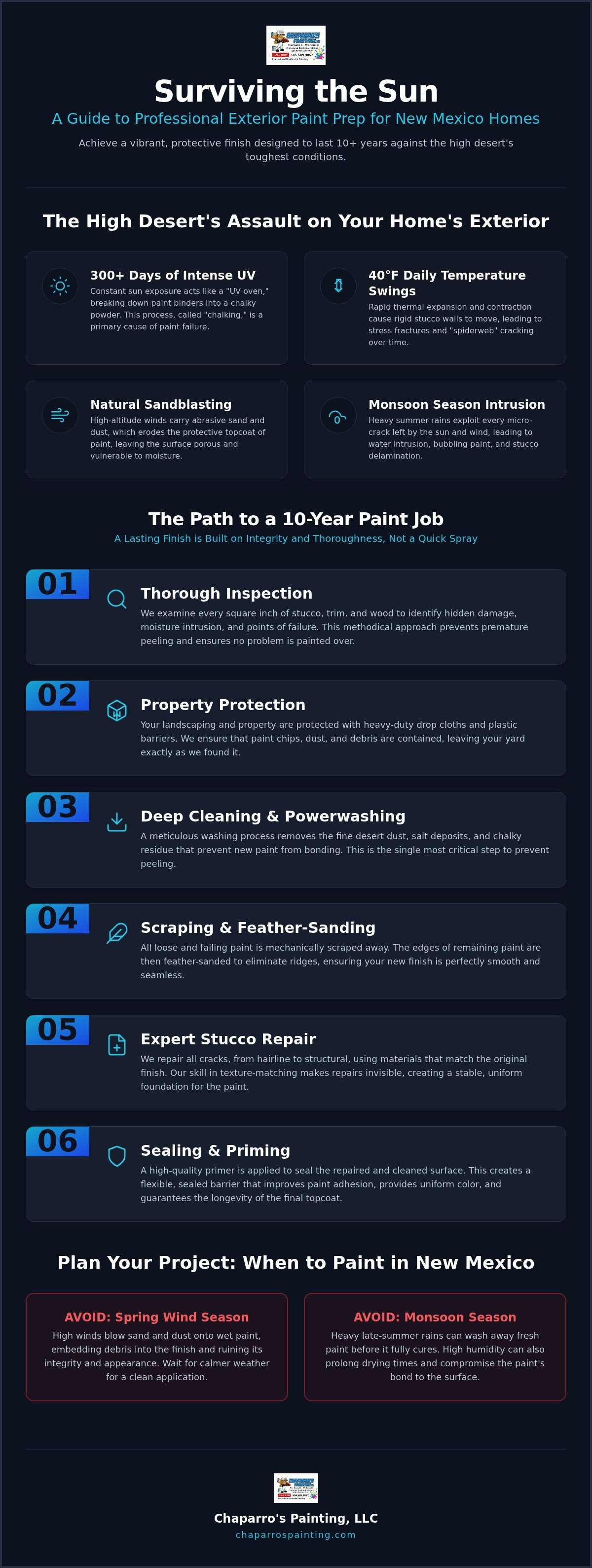 Exterior paint prep New Mexico