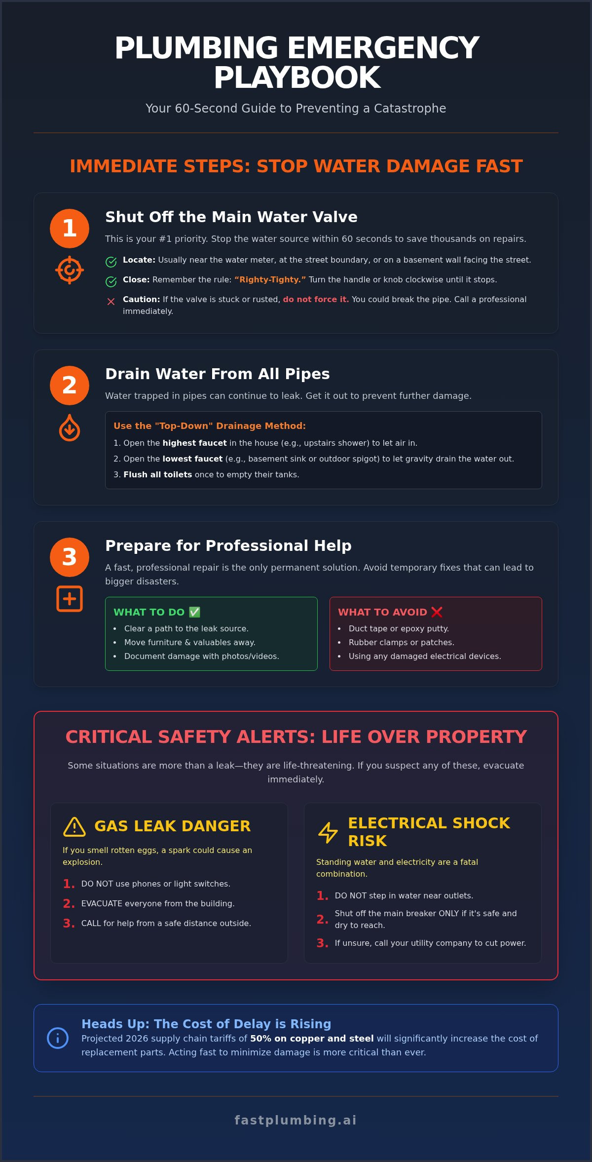 What to do in a plumbing emergency