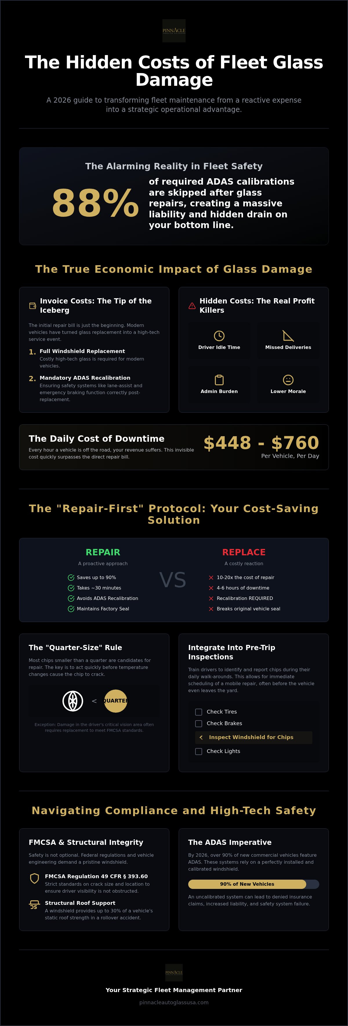 Reducing fleet windshield replacement costs