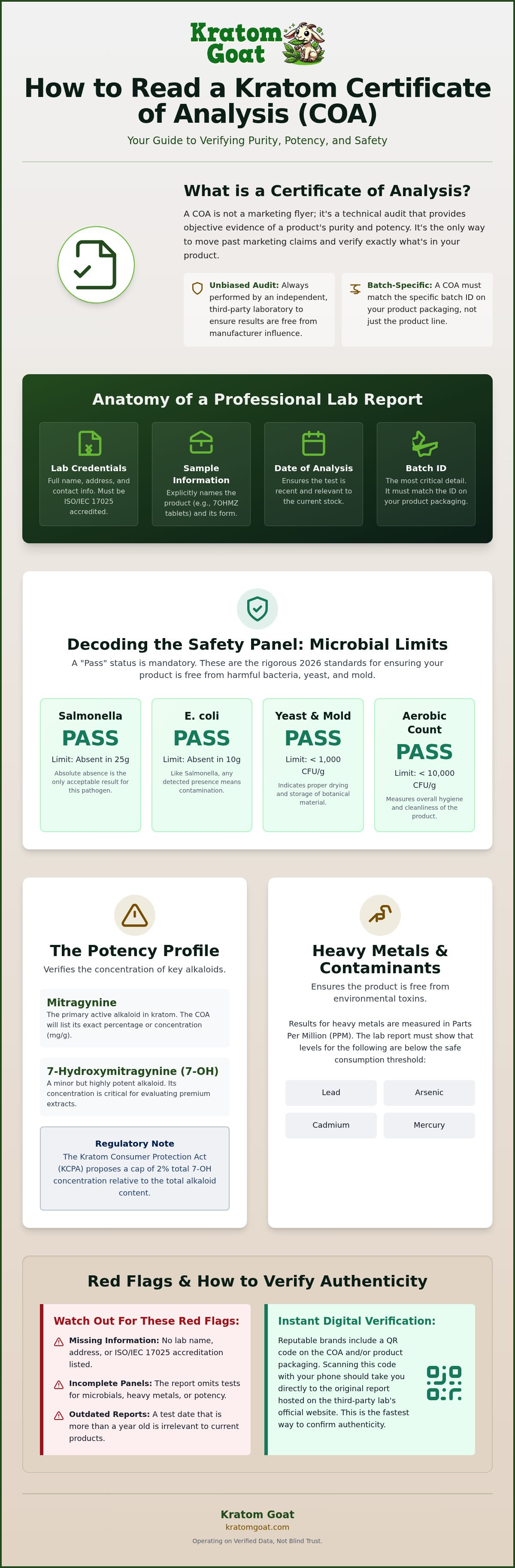 How to read a kratom lab report