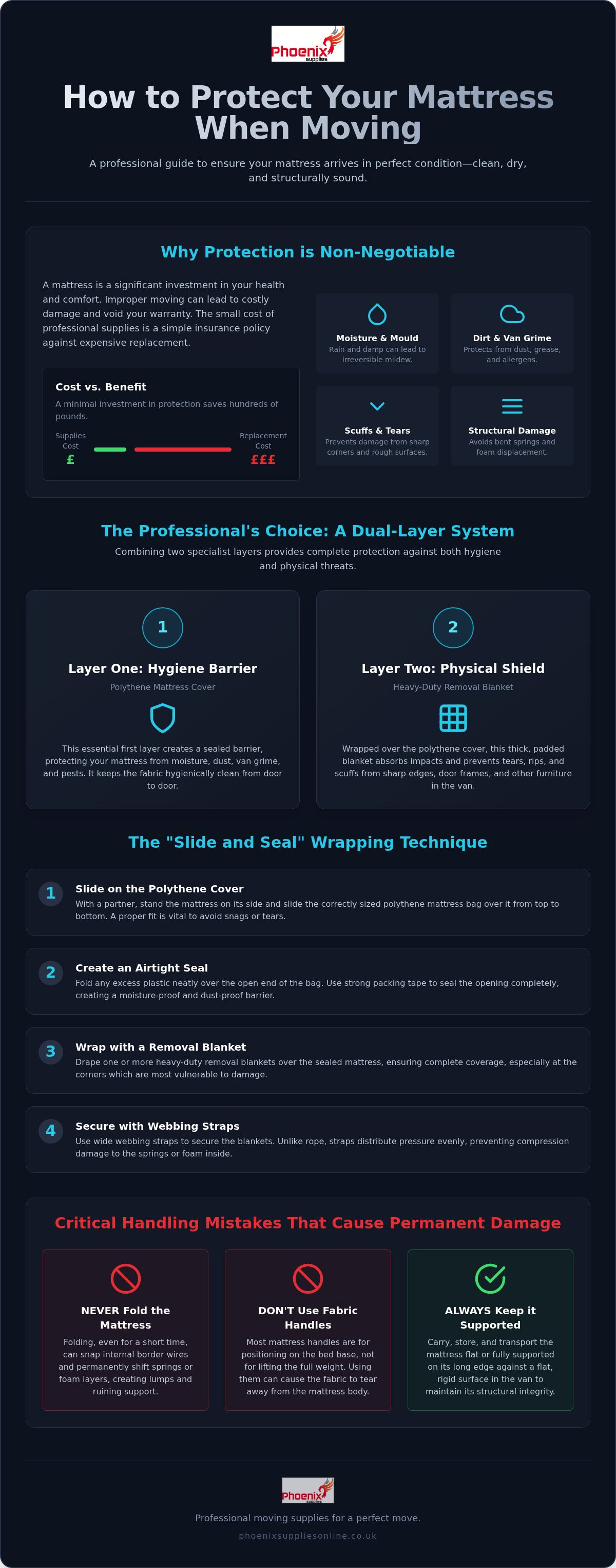 How to protect a mattress when moving