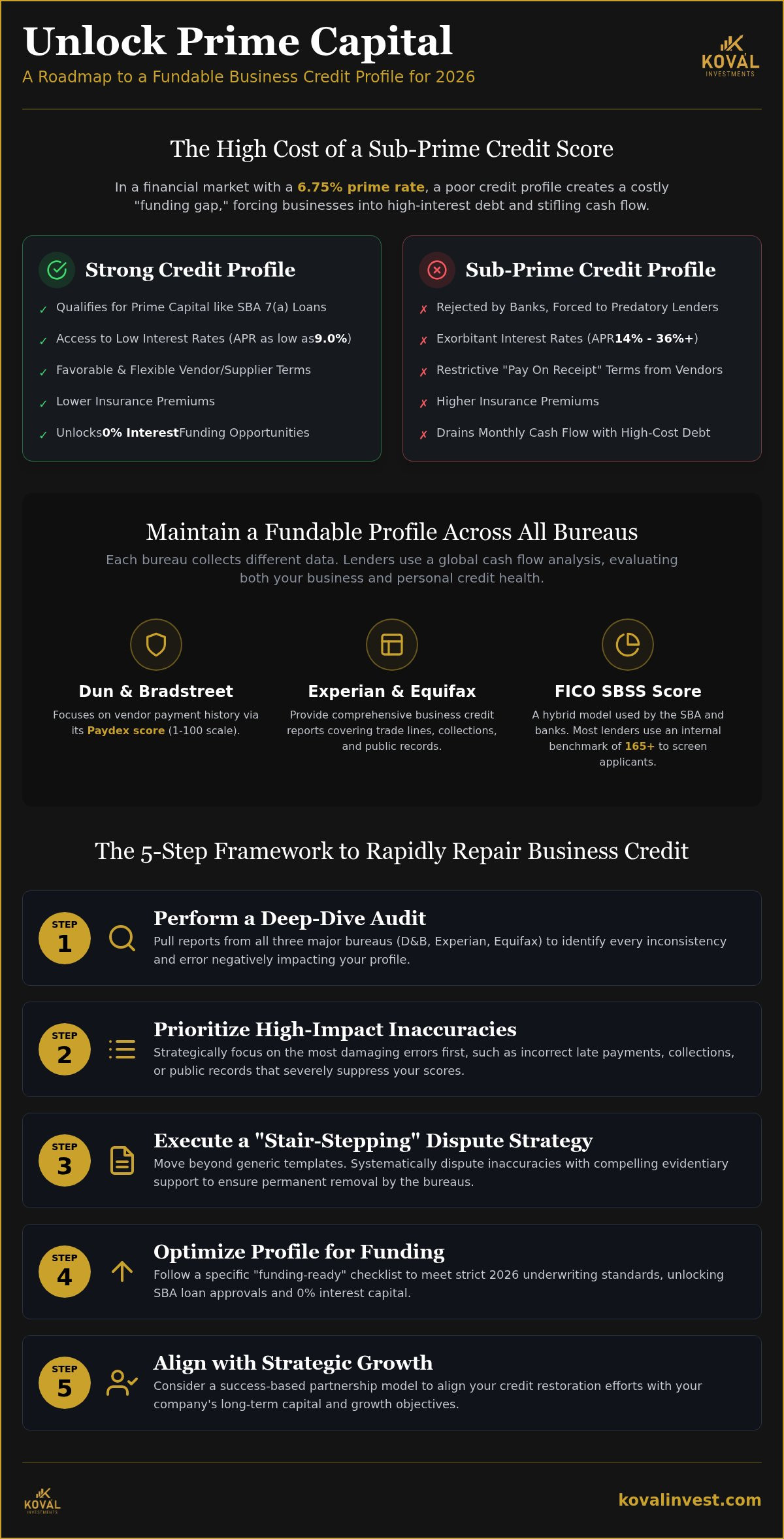 How to fix business credit to get a loan