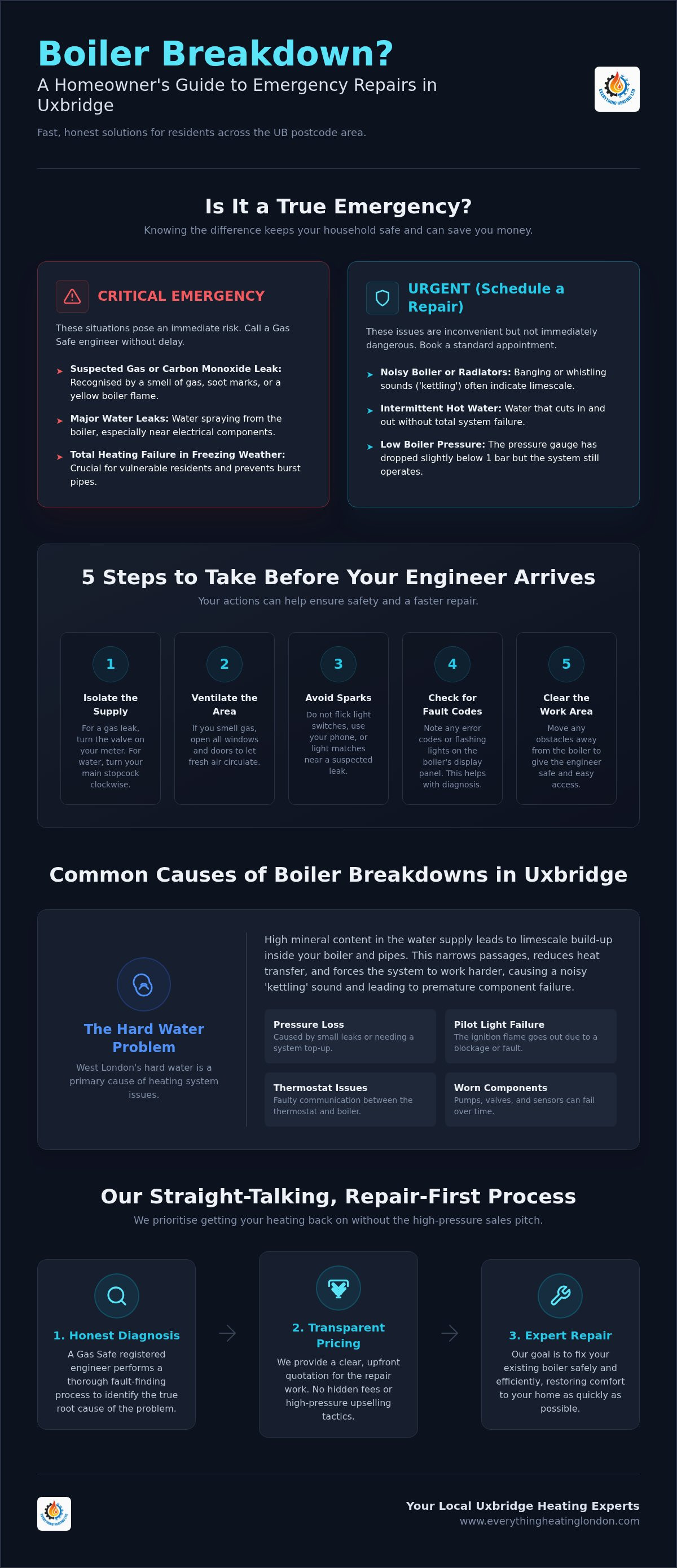 Emergency boiler repair Uxbridge