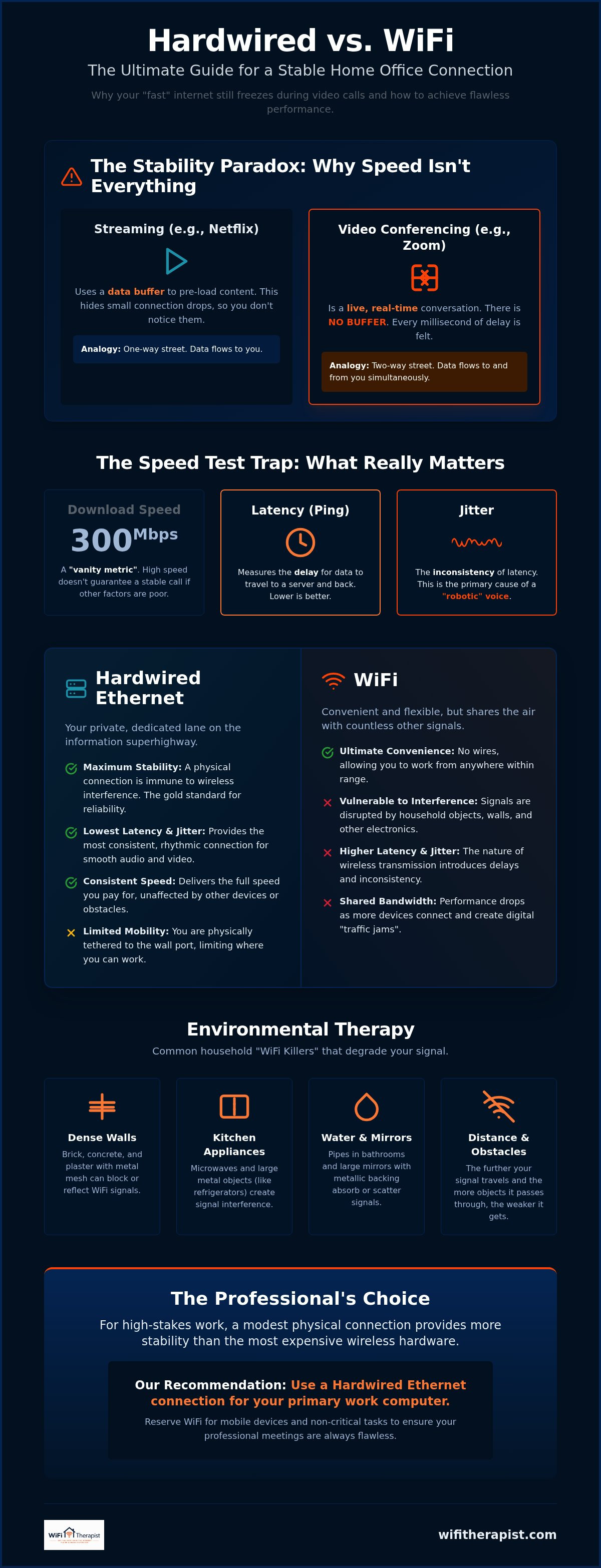 Hardwired vs wifi for home office