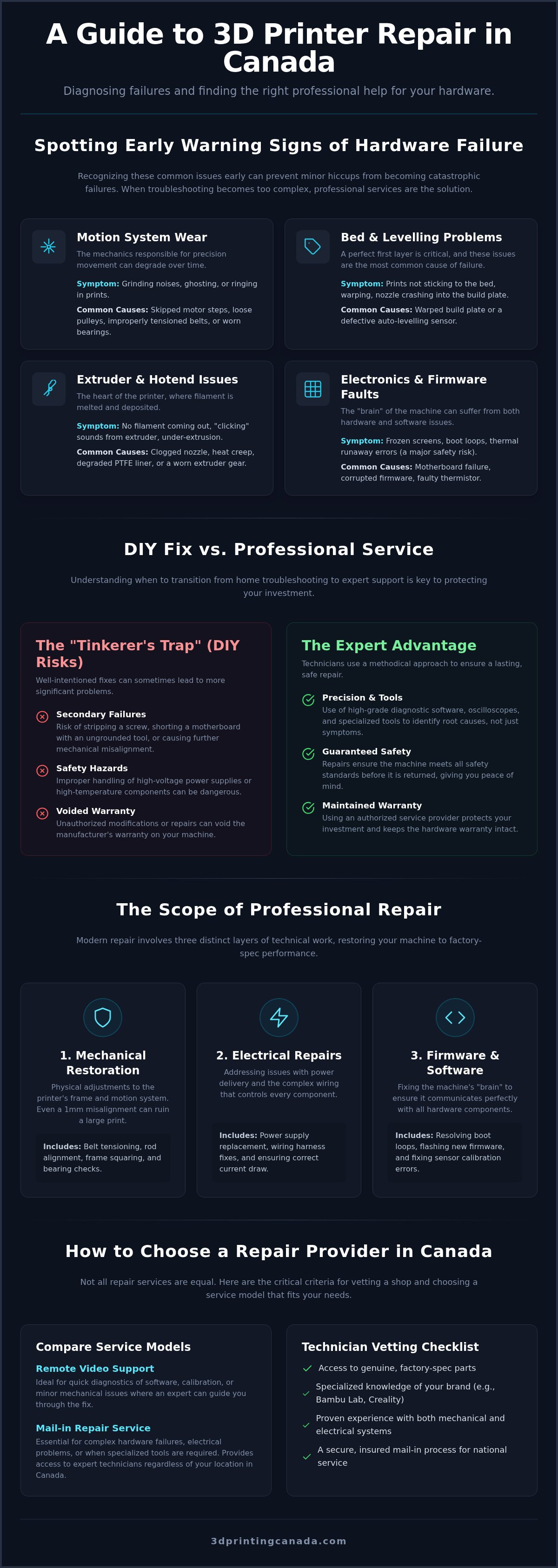3D printer repair services Canada