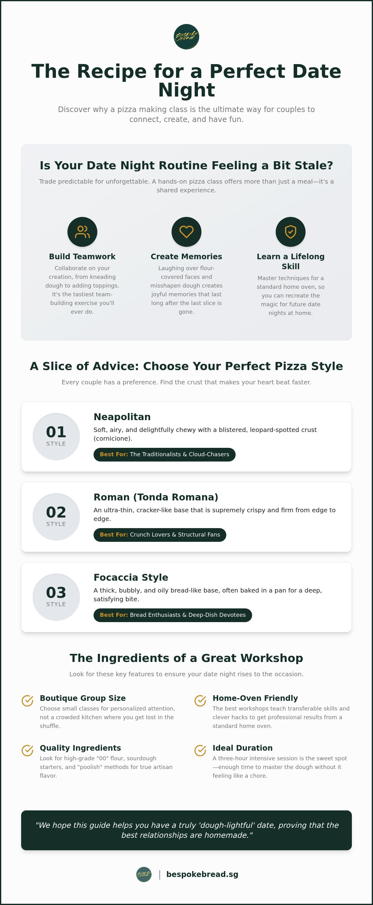 Pizza making class for couples Singapore