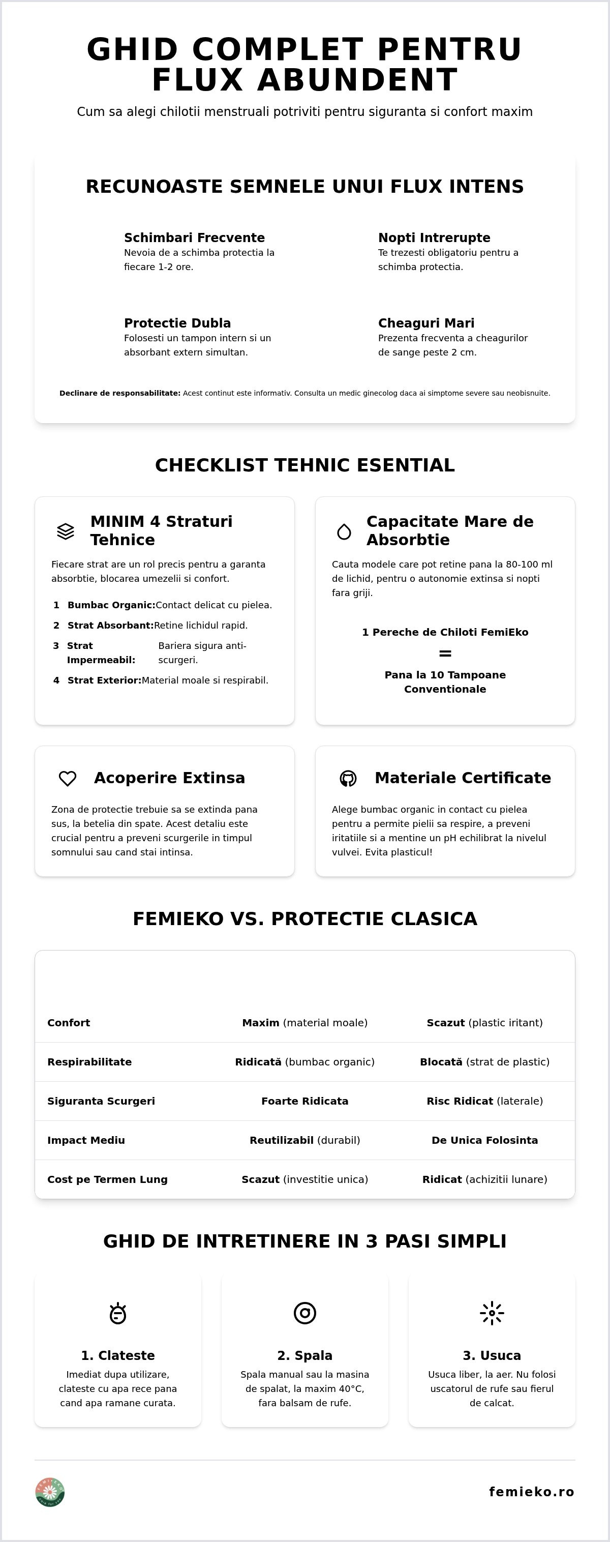 Chiloți menstruali flux abundent